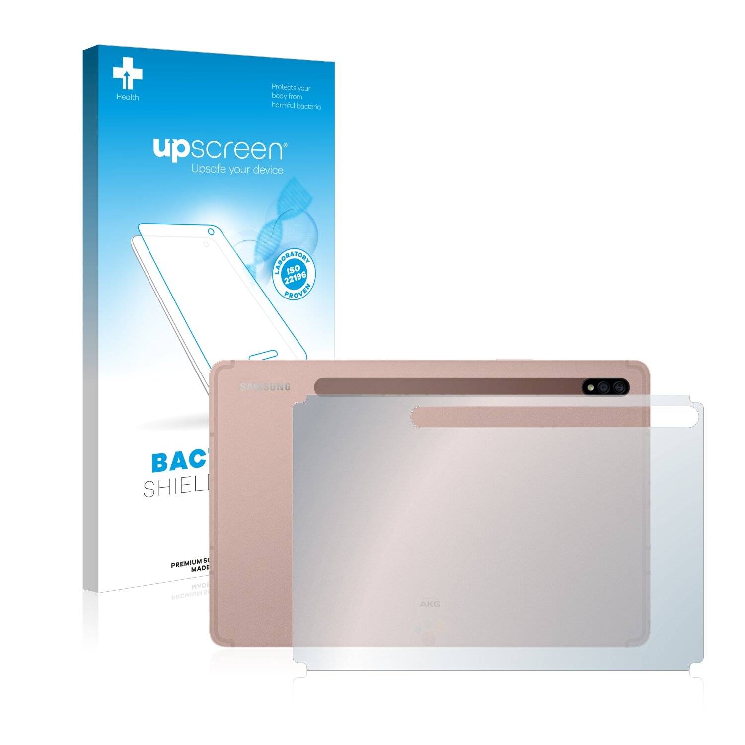 upscreen Bacteria Shield Clear Premium Antibakterielle Displayschutzfolie für Samsung Galaxy