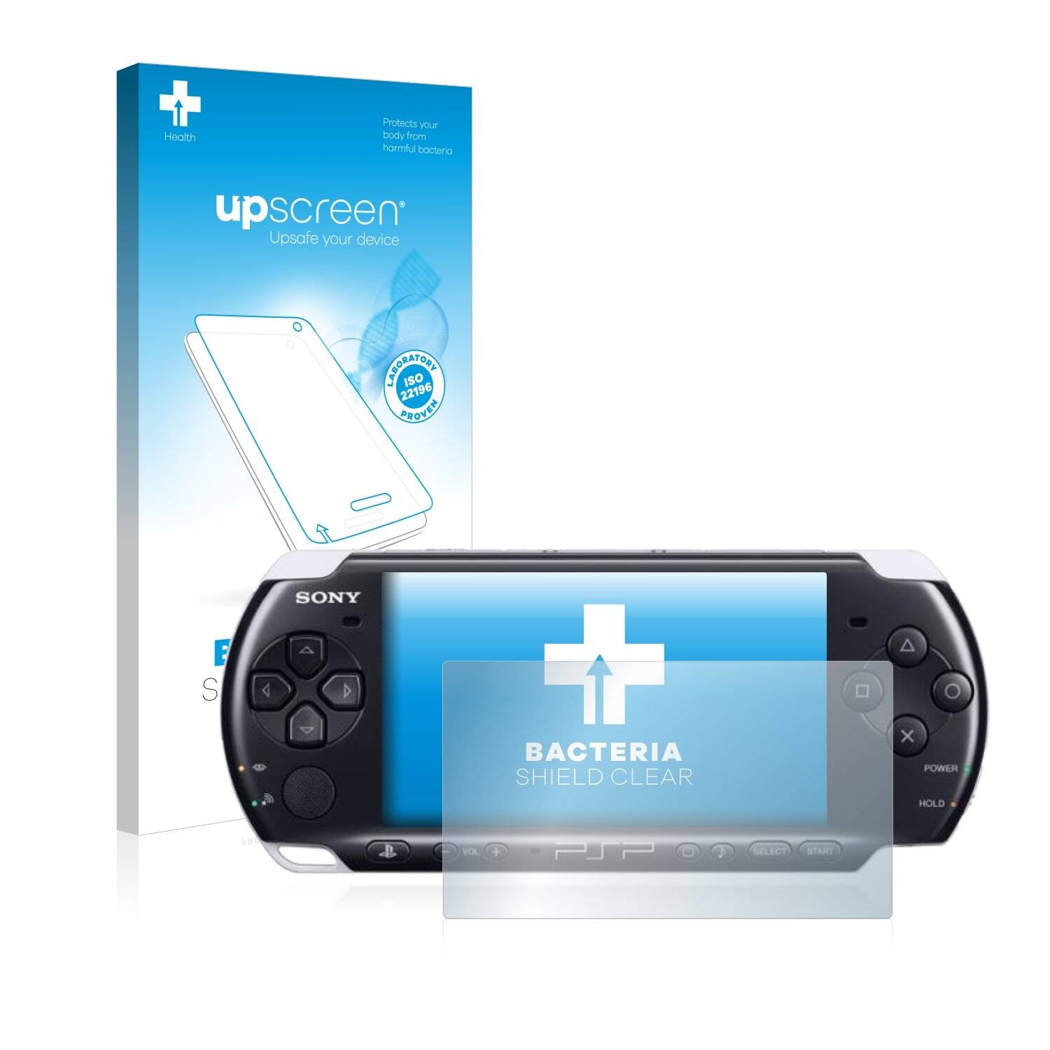 upscreen Bacteria Shield Clear Premium Antibakterielle Displayschutzfolie für Sony PSP