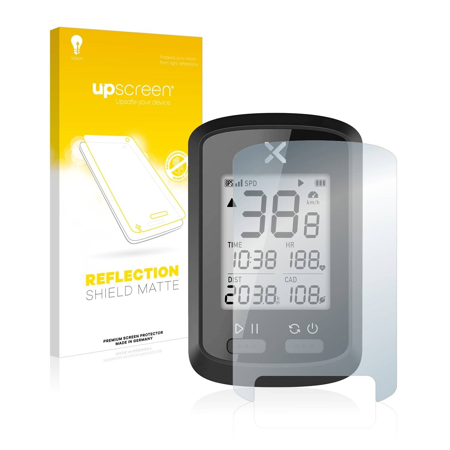upscreen Reflection Shield Matte Premium Displayschutzfolie für Xoss G
