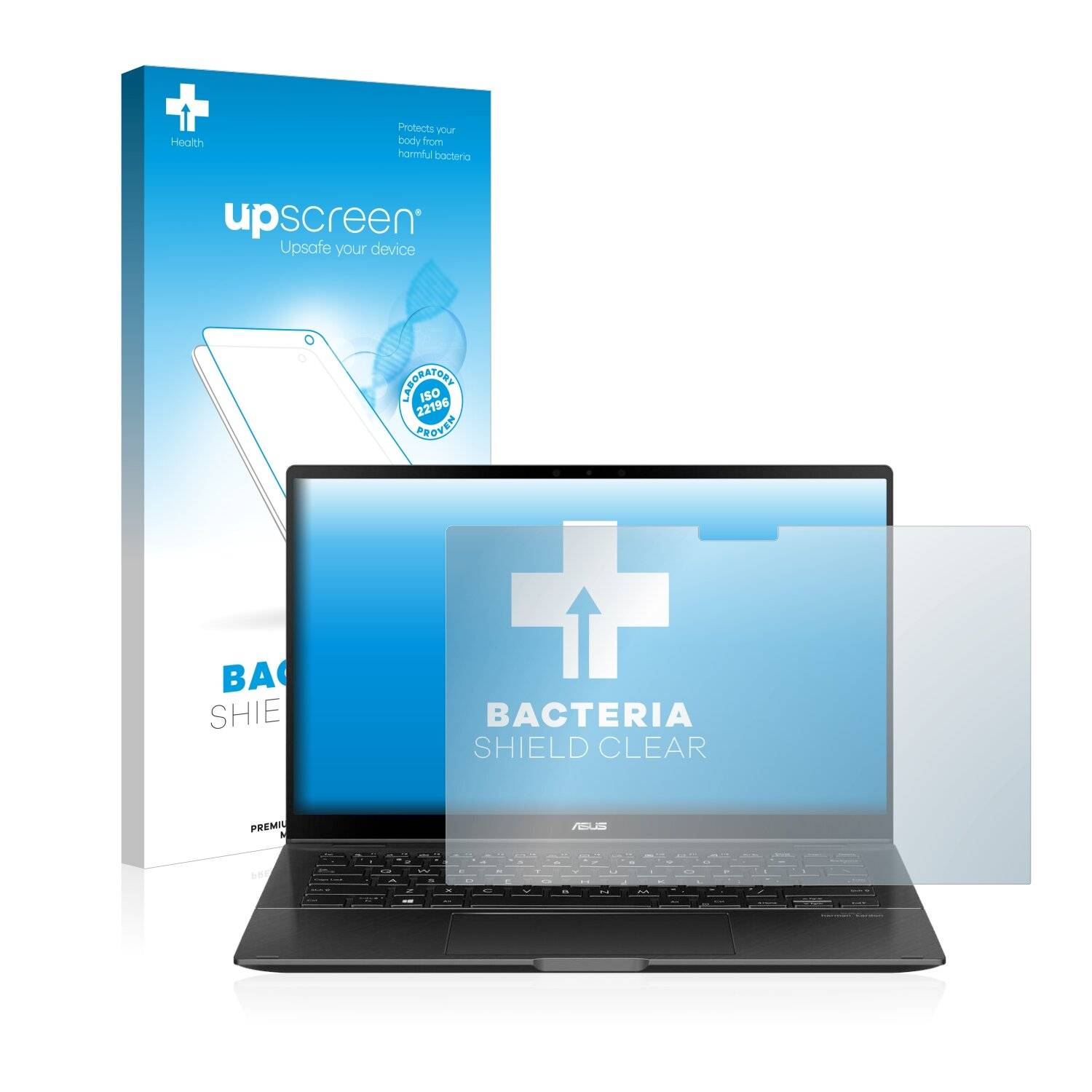 upscreen Bacteria Shield Clear Premium Antibakterielle Displayschutzfolie für Asus ZenBook