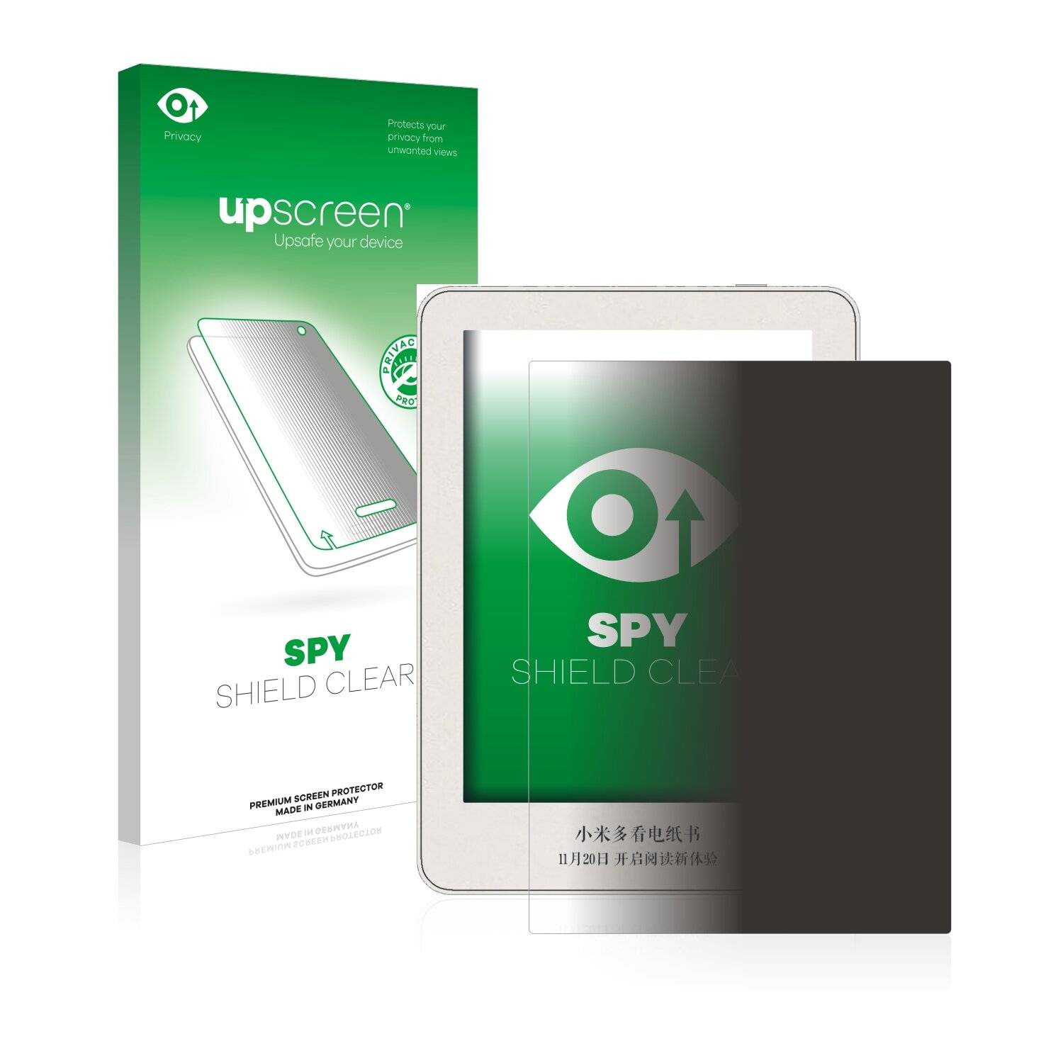 upscreen Spy Shield Clear Premium Blickschutzfolie für Xiaomi Mi