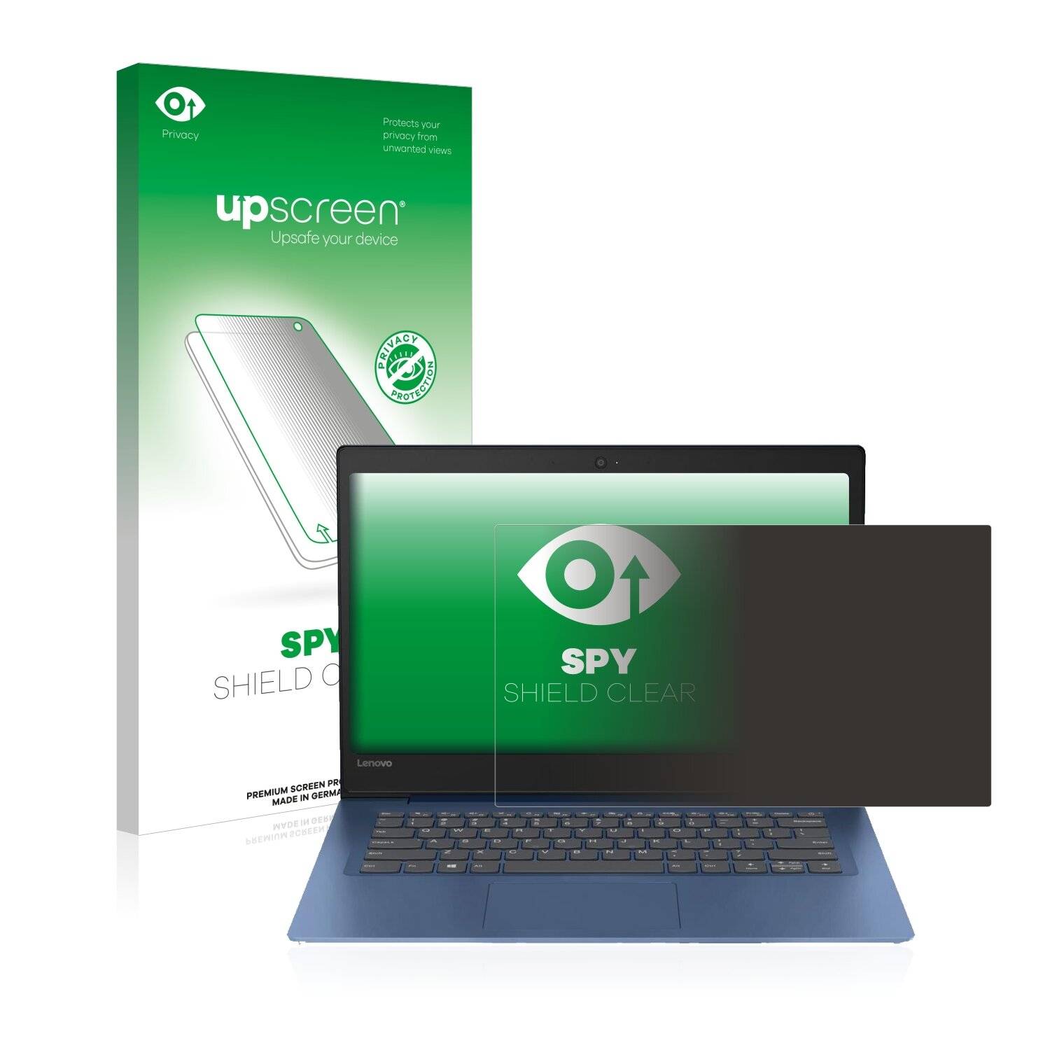 upscreen Spy Shield Clear Premium Blickschutzfolie für Lenovo IdeaPad