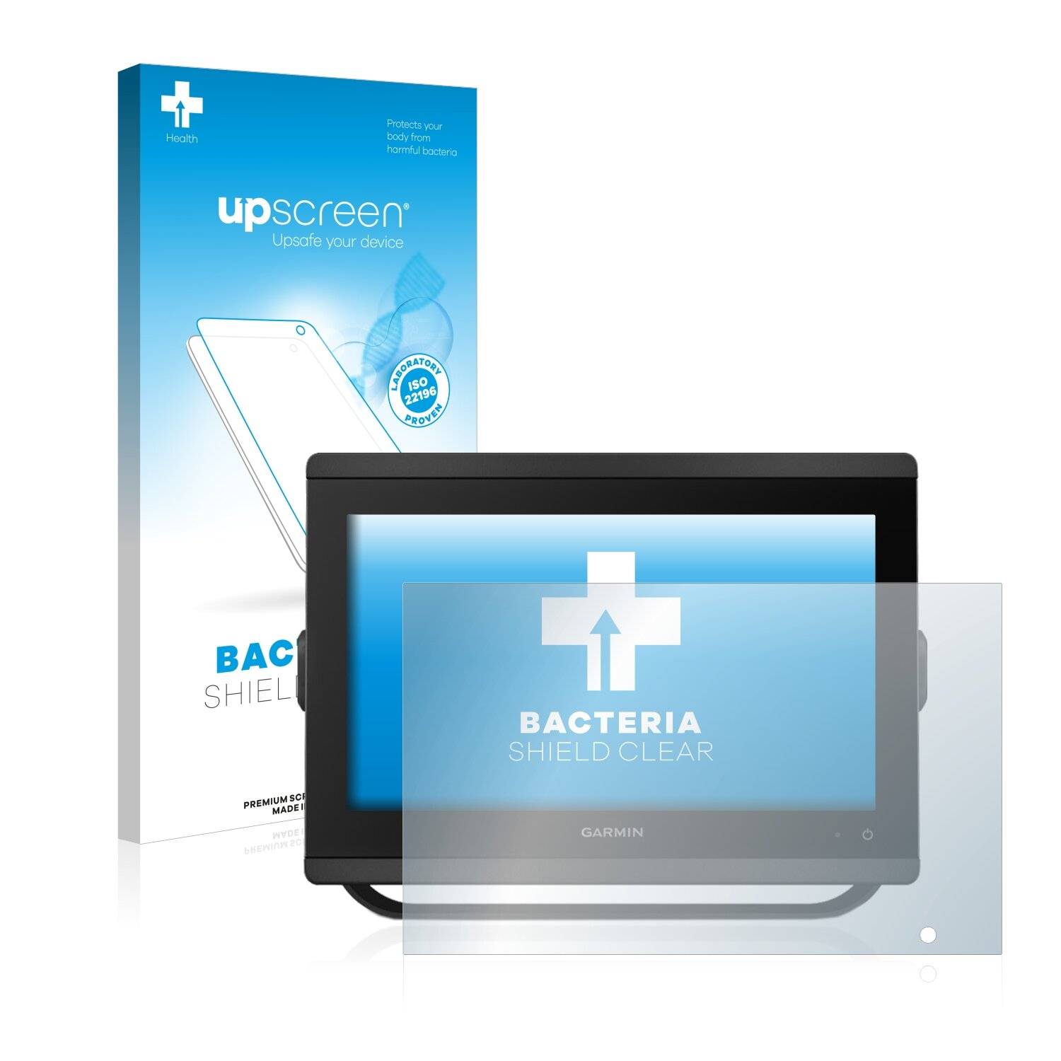 upscreen Bacteria Shield Clear Premium Antibakterielle Displayschutzfolie für Garmin GPSMAP