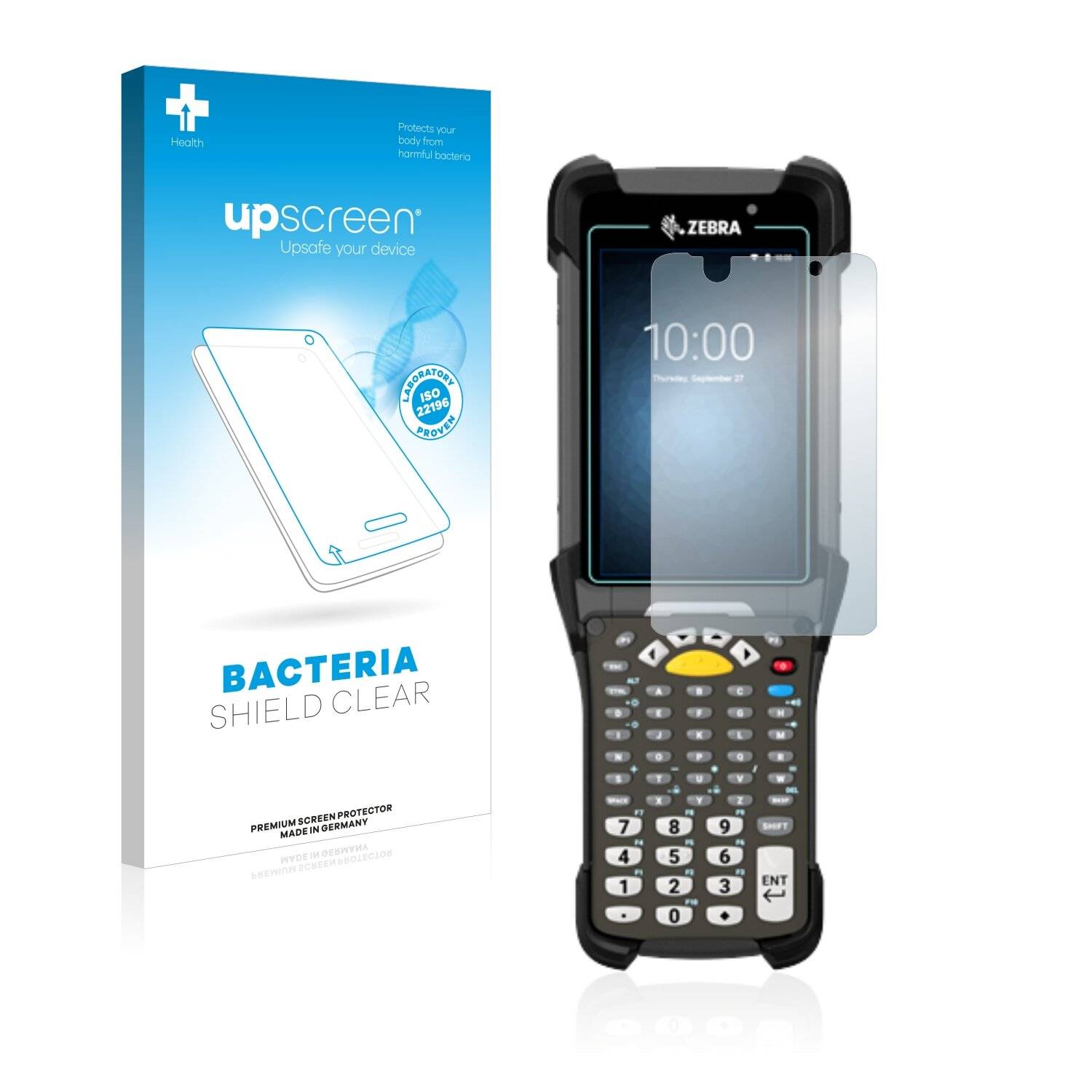 upscreen Bacteria Shield Clear Premium Antibakterielle Displayschutzfolie für Zebra