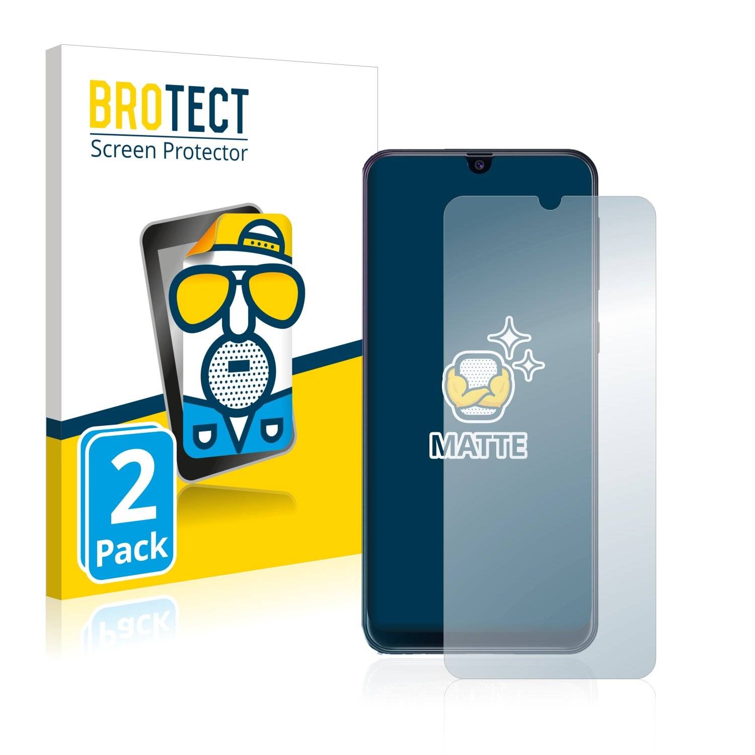 2x BROTECT Matte Displayschutzfolie für Samsung Galaxy M21s - Entspiegelt,