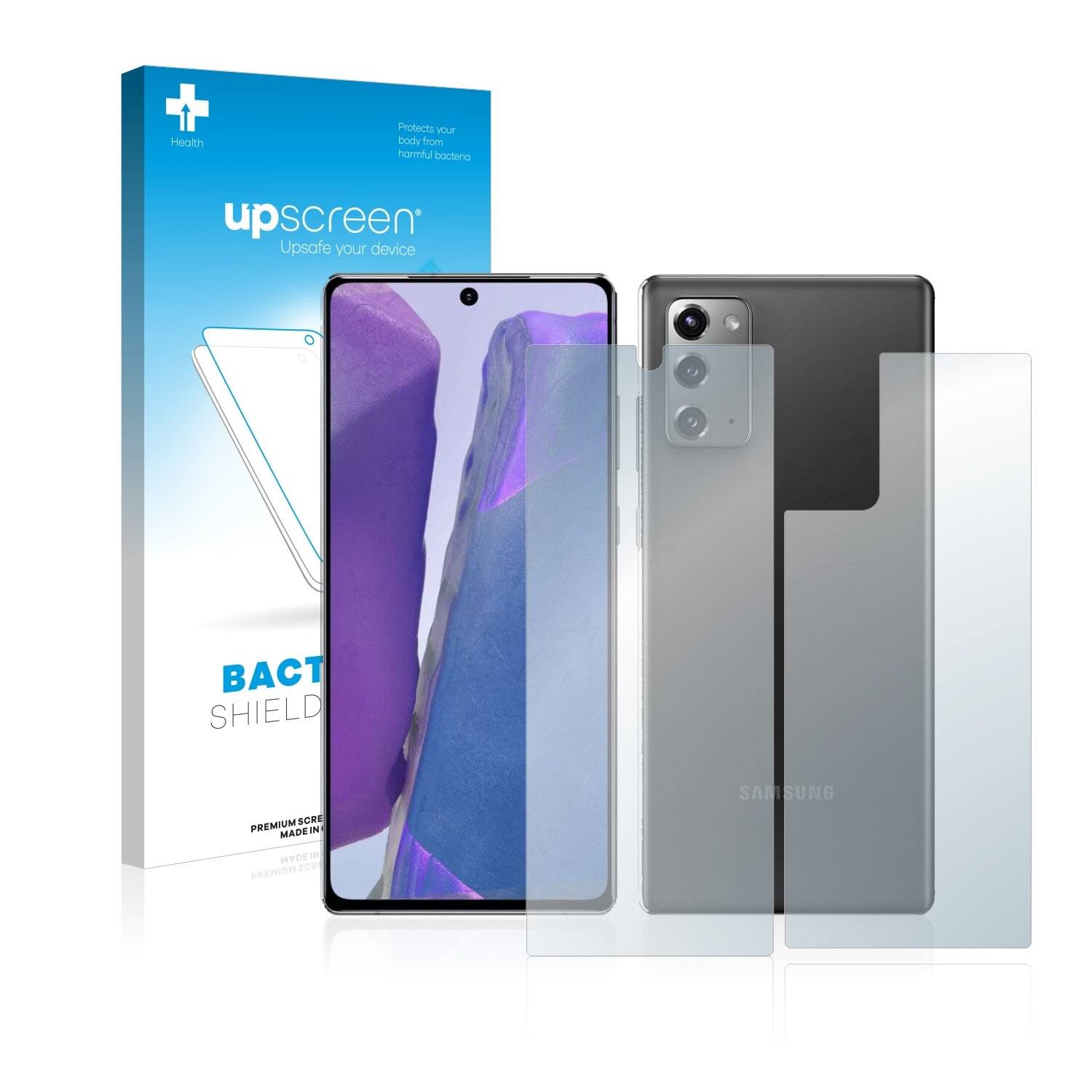 upscreen Bacteria Shield Clear Premium Antibakterielle Displayschutzfolie für Samsung Galaxy