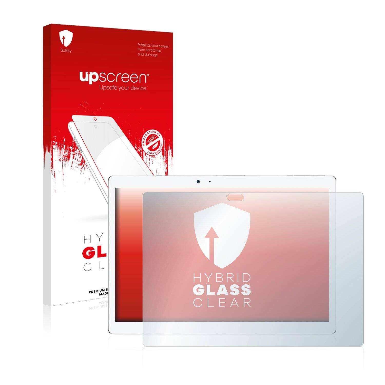upscreen Hybrid Glass Clear Premium Schutzglas Folie für Telcast