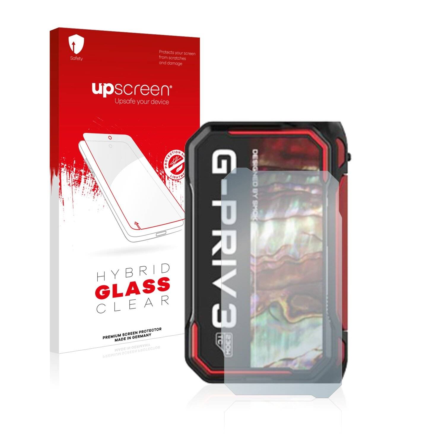 upscreen Hybrid Glass Clear Premium Schutzglas Folie für Smok G-Priv 3