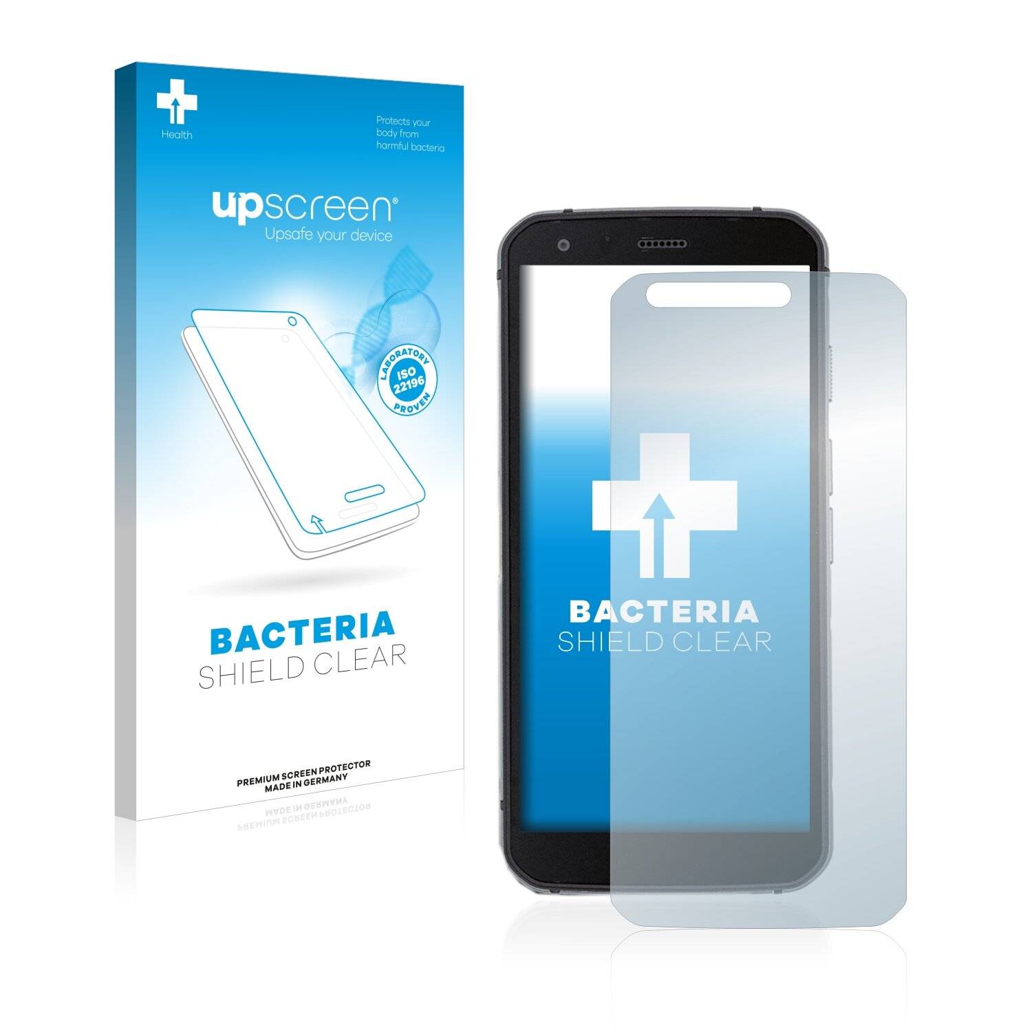 upscreen Bacteria Shield Clear Premium Antibakterielle Displayschutzfolie für Caterpillar