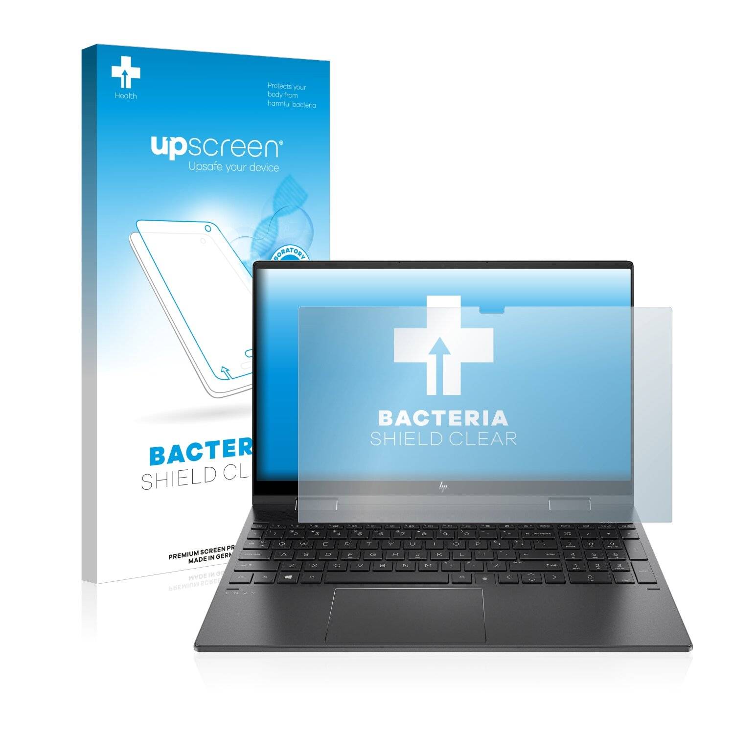 upscreen Bacteria Shield Clear Premium Antibakterielle Displayschutzfolie für HP Envy x360