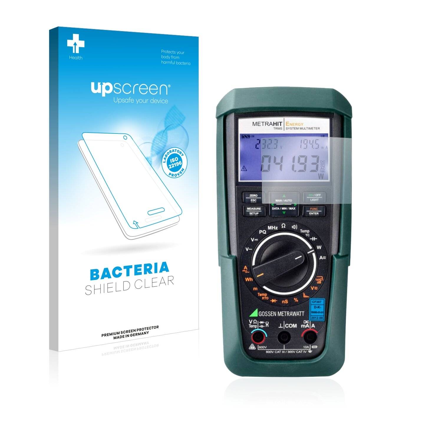 upscreen Bacteria Shield Clear Premium Antibakterielle Displayschutzfolie für Gossen