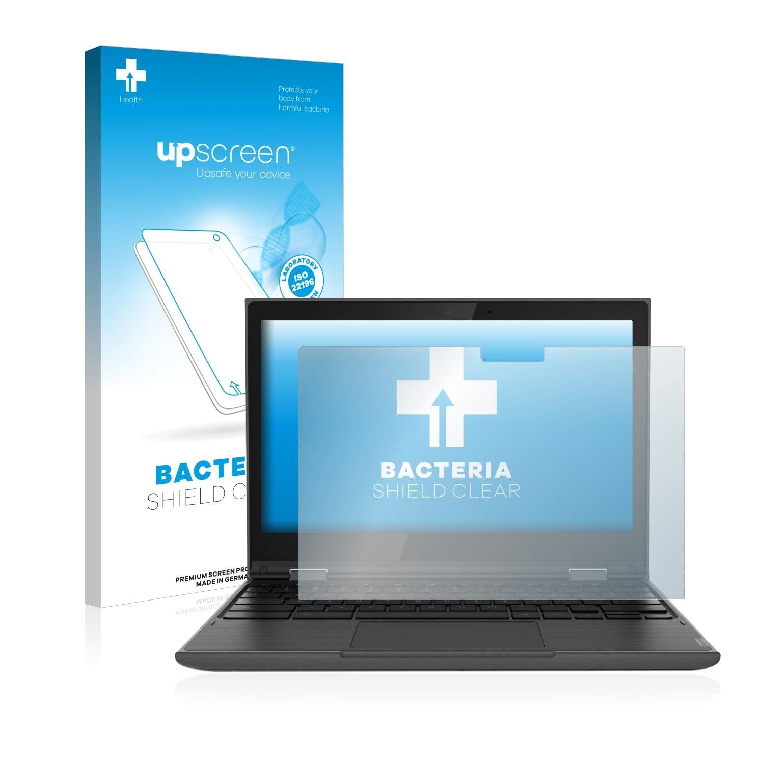 upscreen Bacteria Shield Clear Premium Antibakterielle Displayschutzfolie für Lenovo 300e