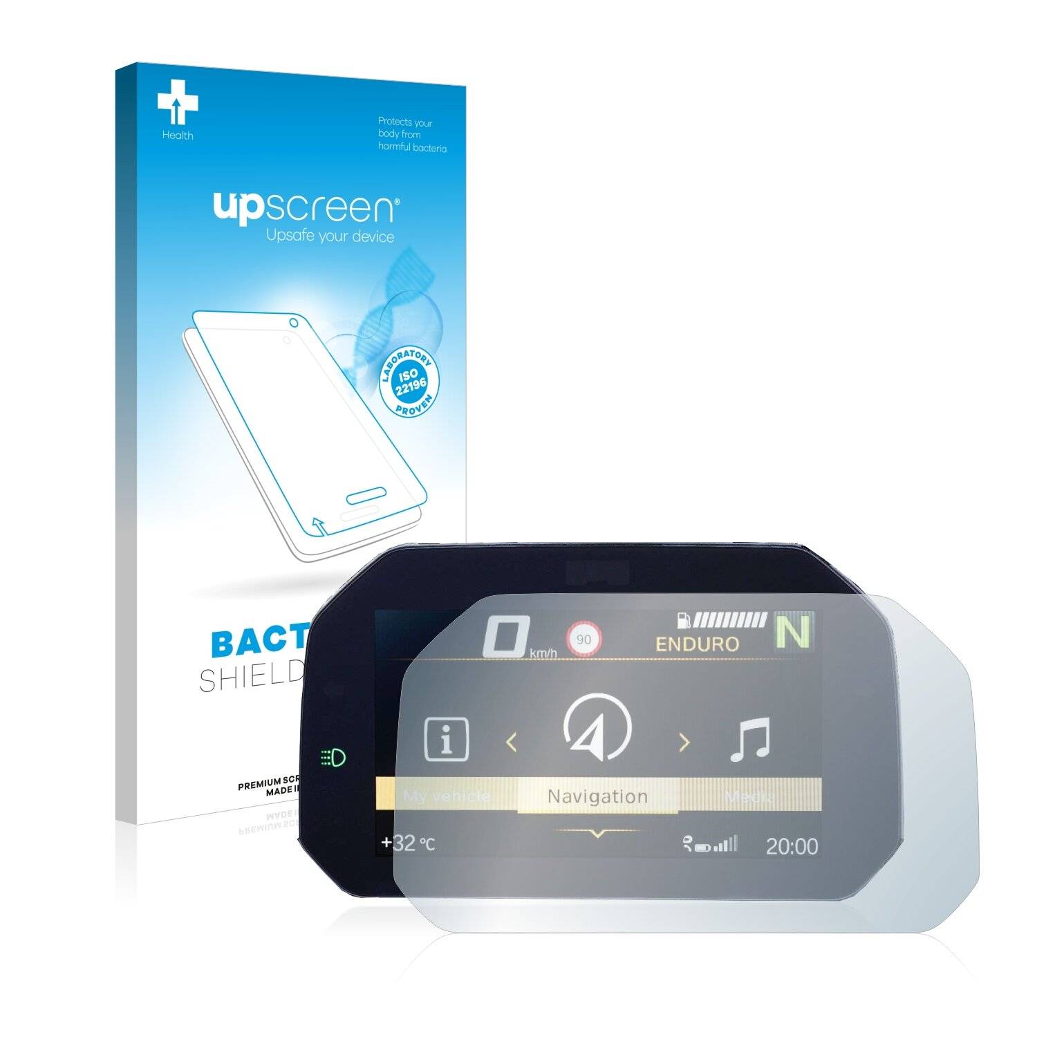 upscreen Bacteria Shield Clear Premium Antibakterielle Displayschutzfolie für BMW F 900 XR