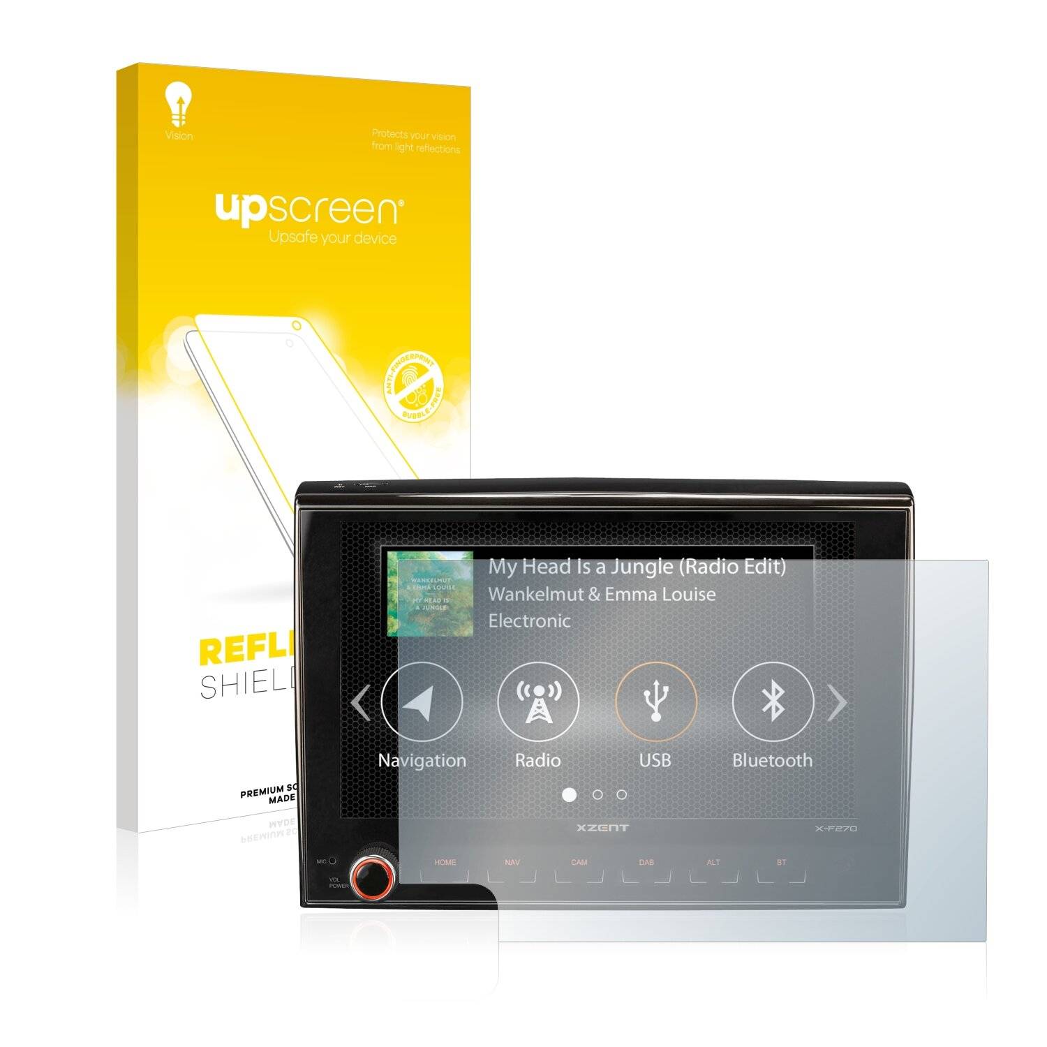 upscreen Reflection Shield Matte Premium Displayschutzfolie für Fiat Peugeot Boxer II 2006