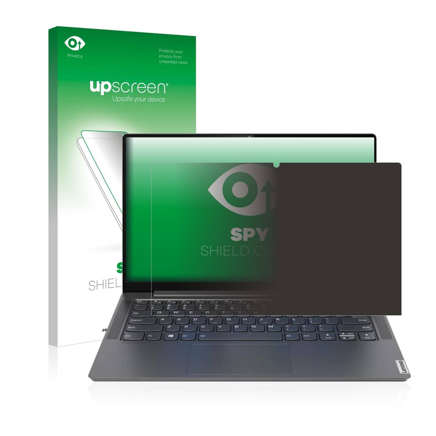 upscreen Spy Shield Clear Premium Blickschutzfolie für Lenovo Yoga S740