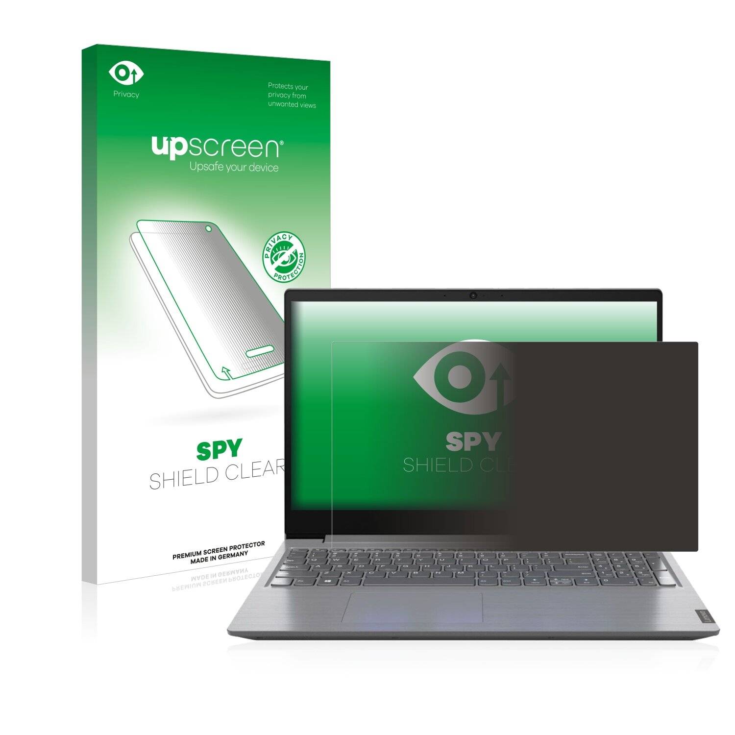 upscreen Spy Shield Clear Premium Blickschutzfolie für Lenovo V15