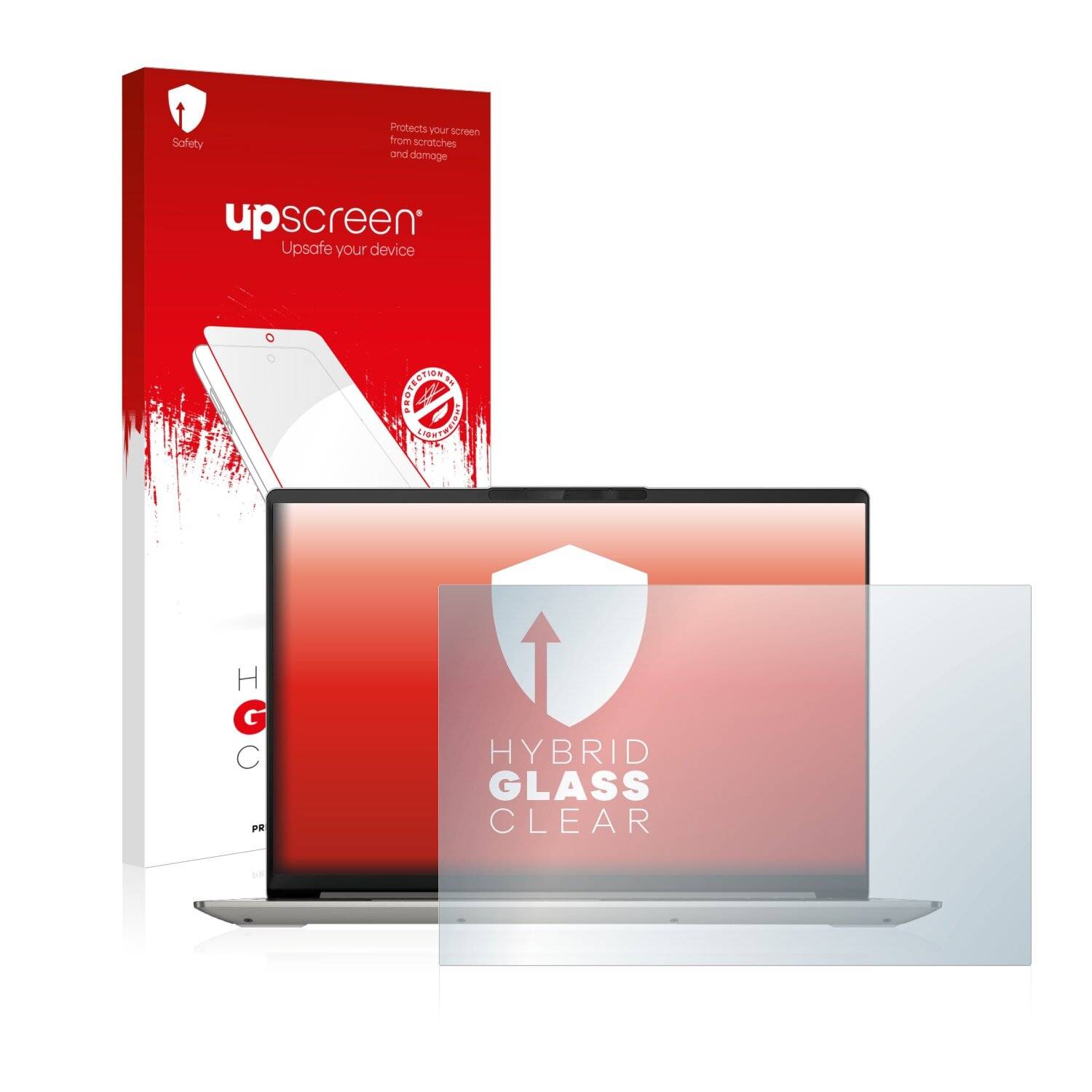upscreen Hybrid Glass Clear Premium Schutzglas Folie für Lenovo IdeaPad 5i Pro 16 (6.