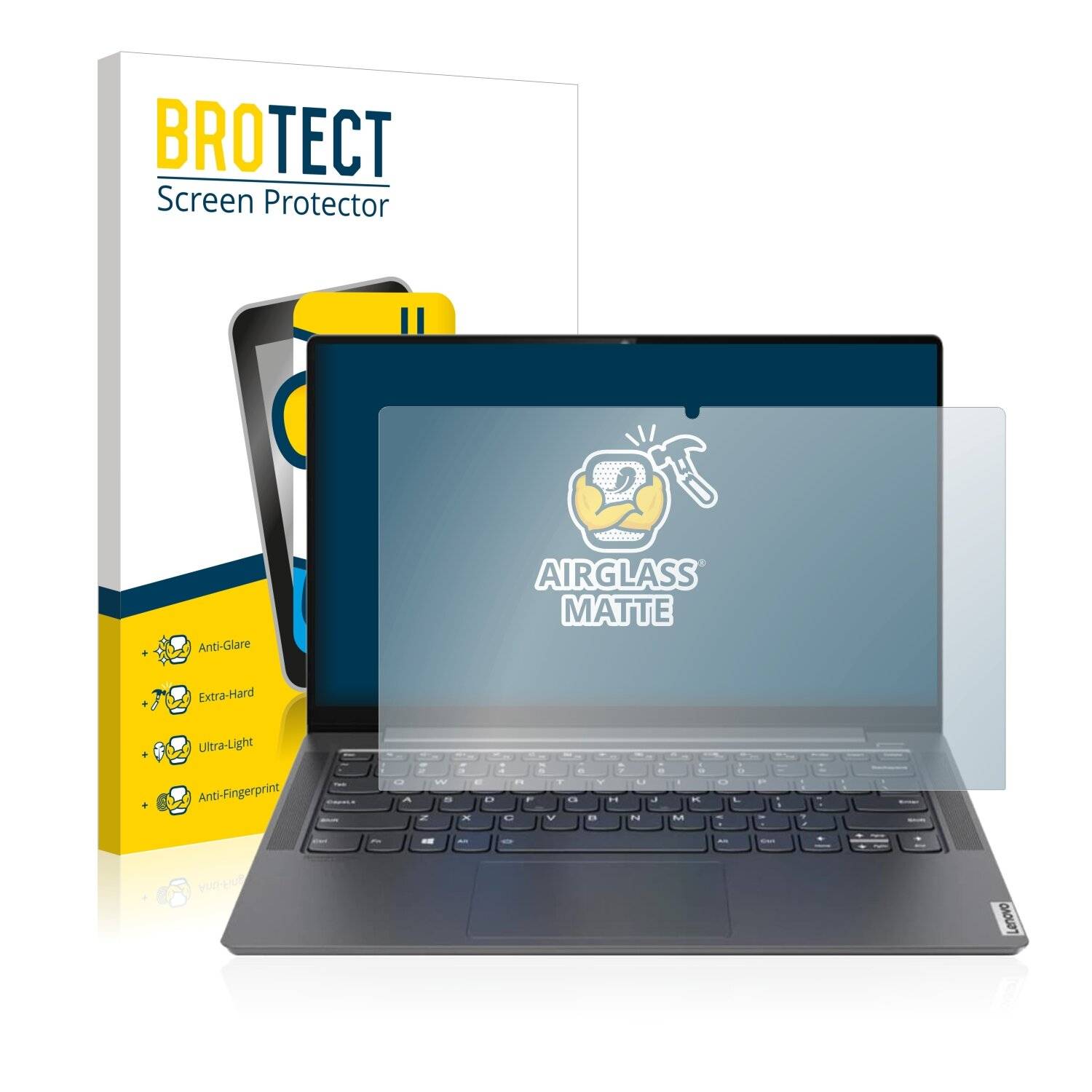 BROTECT AirGlass Matte Schutzglas Folie für Lenovo Yoga S740