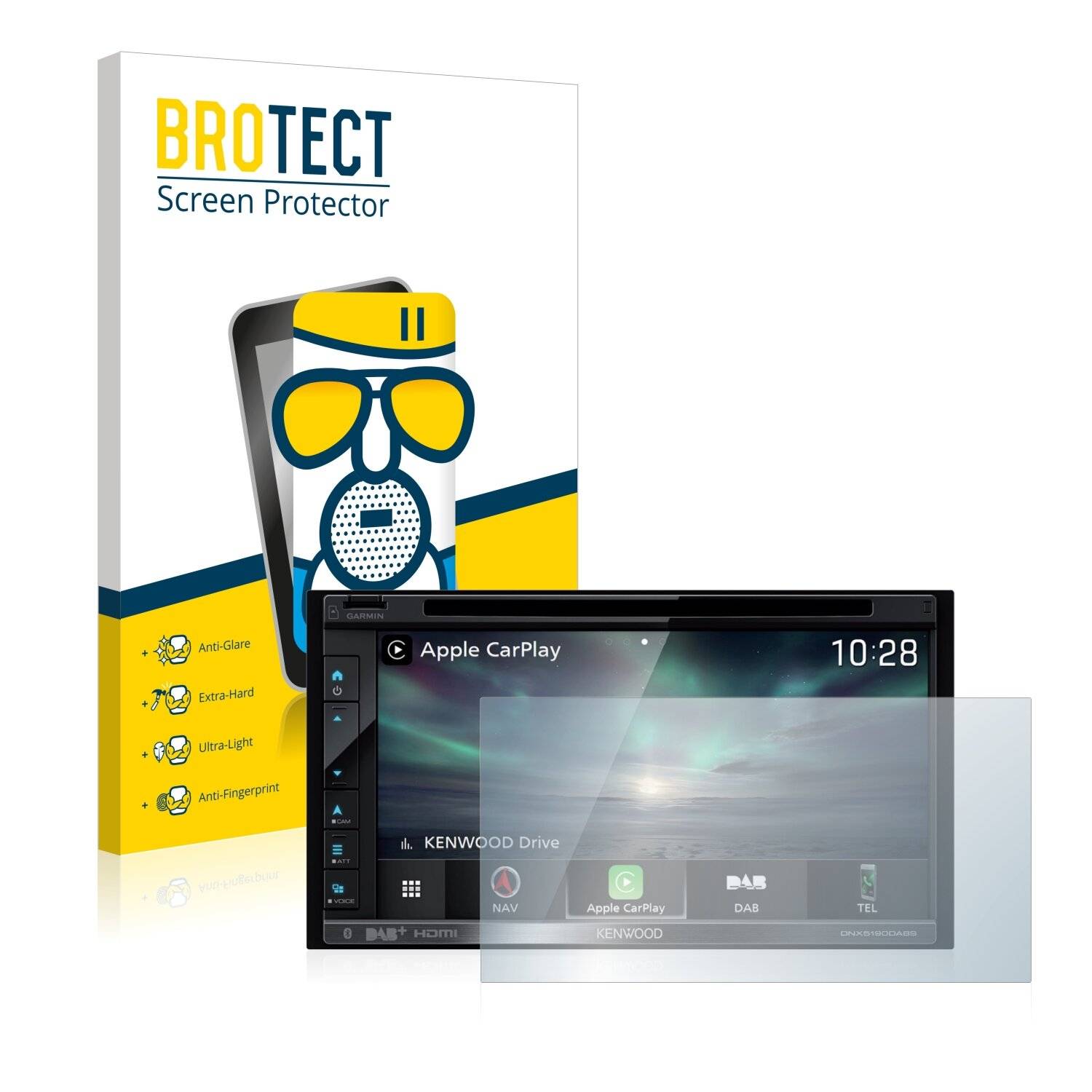 BROTECT AirGlass Matte Schutzglas Folie für Kenwood