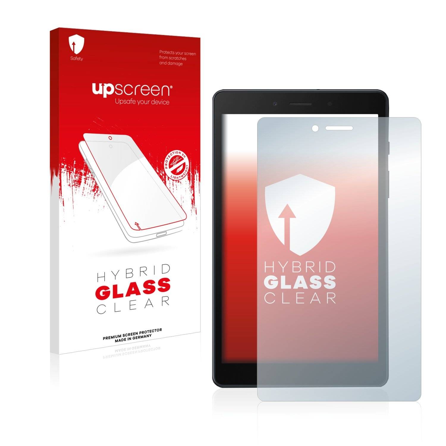 upscreen Hybrid Glass Clear Premium Schutzglas Folie für Samsung Galaxy Tab A 8.0 LTE