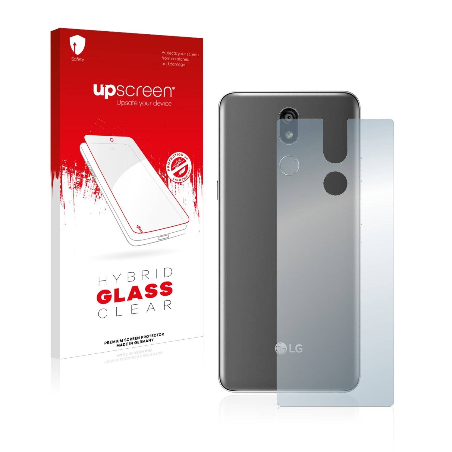upscreen Hybrid Glass Clear Premium Schutzglas Folie für LG K40