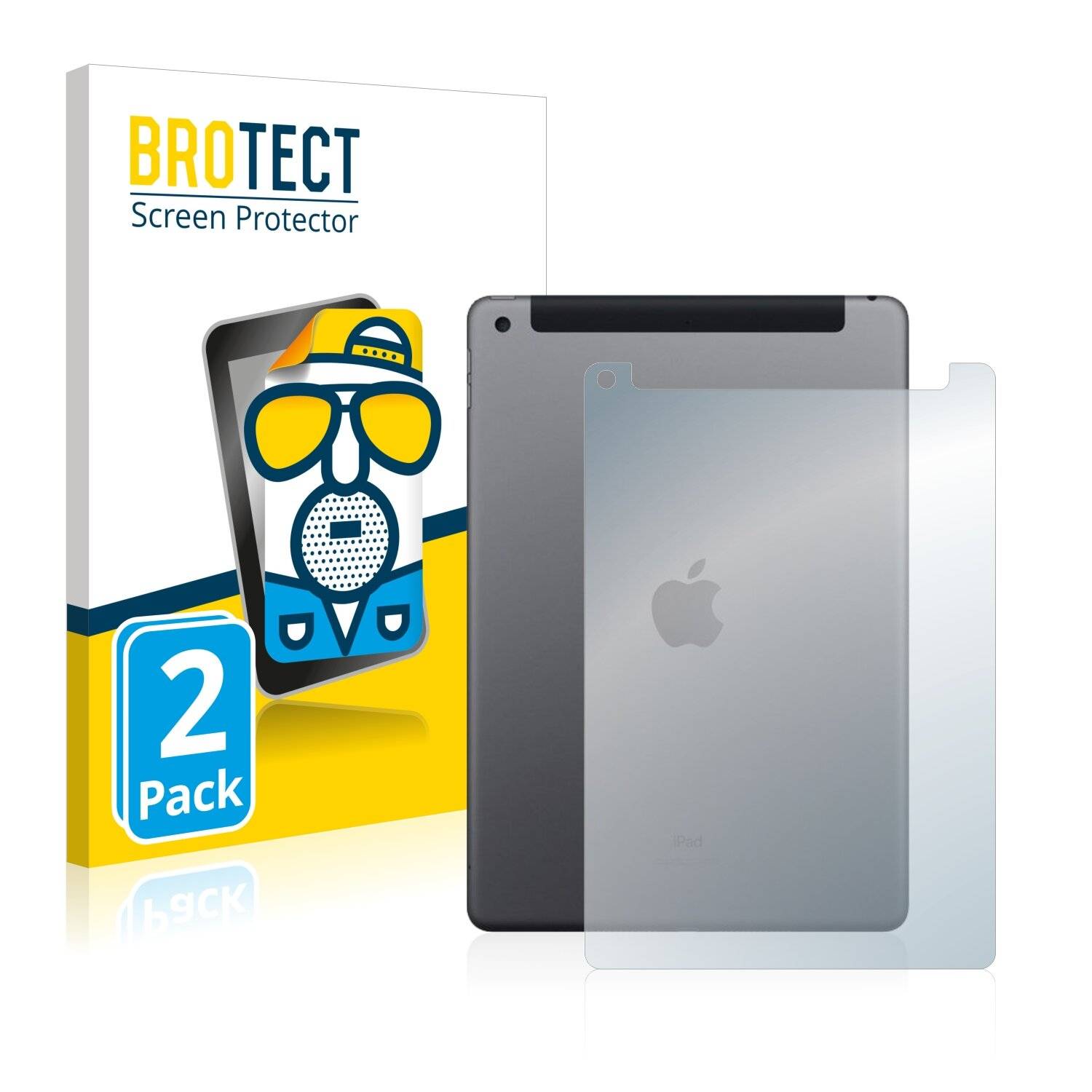 2x BROTECT Matte Displayschutzfolie für Apple iPad 10.2 WiFi Cellular 2020 (Rückseite, 8.