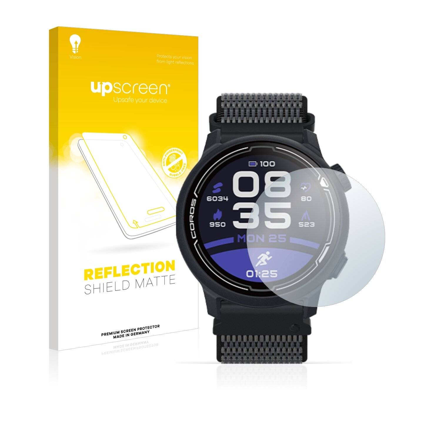 upscreen Reflection Shield Matte Premium Displayschutzfolie für Coros Pace