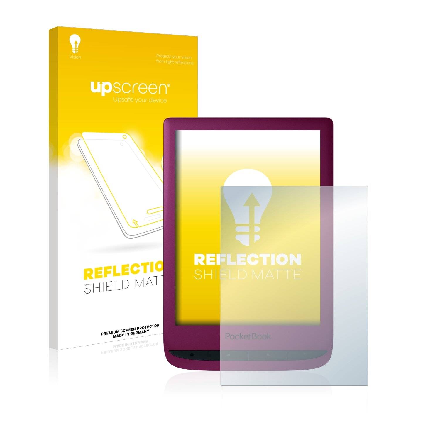 upscreen Reflection Shield Matte Premium Displayschutzfolie für PocketBook Touch Lux