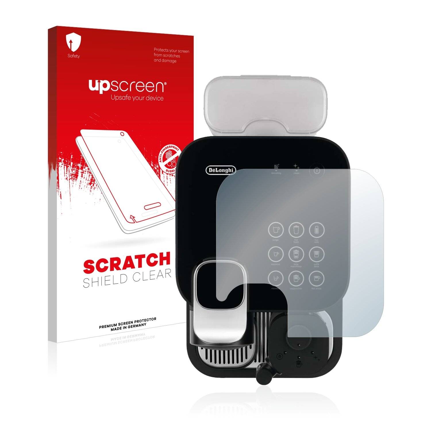 upscreen Scratch Shield Clear Premium Displayschutzfolie für DeLonghi Gran Lattissima