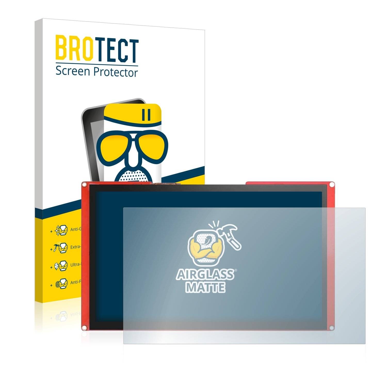 BROTECT AirGlass Matte Schutzglas Folie für Nextion NX1060P101-011C-I