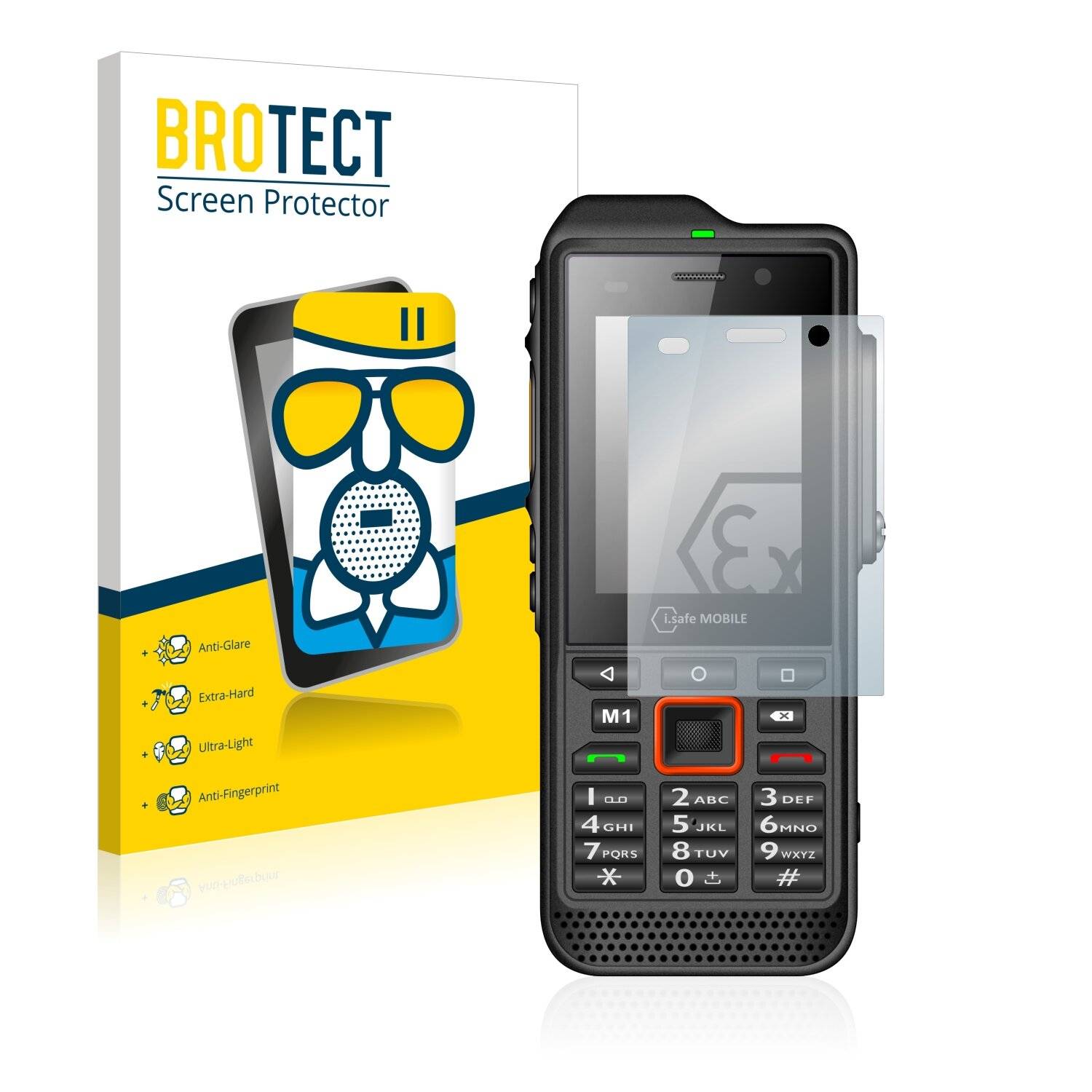 BROTECT AirGlass Matte Schutzglas Folie für i.safe