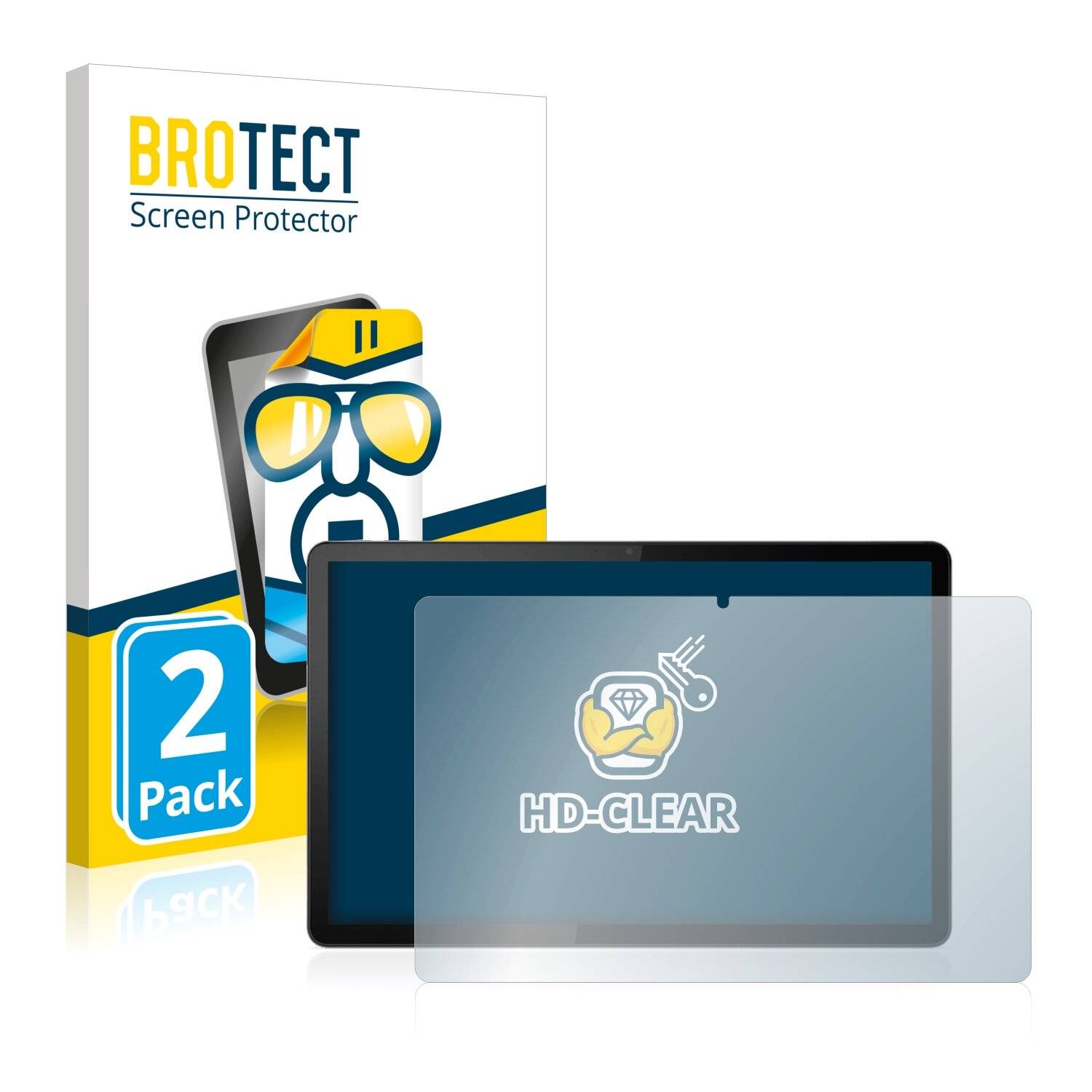 2x BROTECT HD-Clear Displayschutzfolie für Lenovo Tab P11 (im