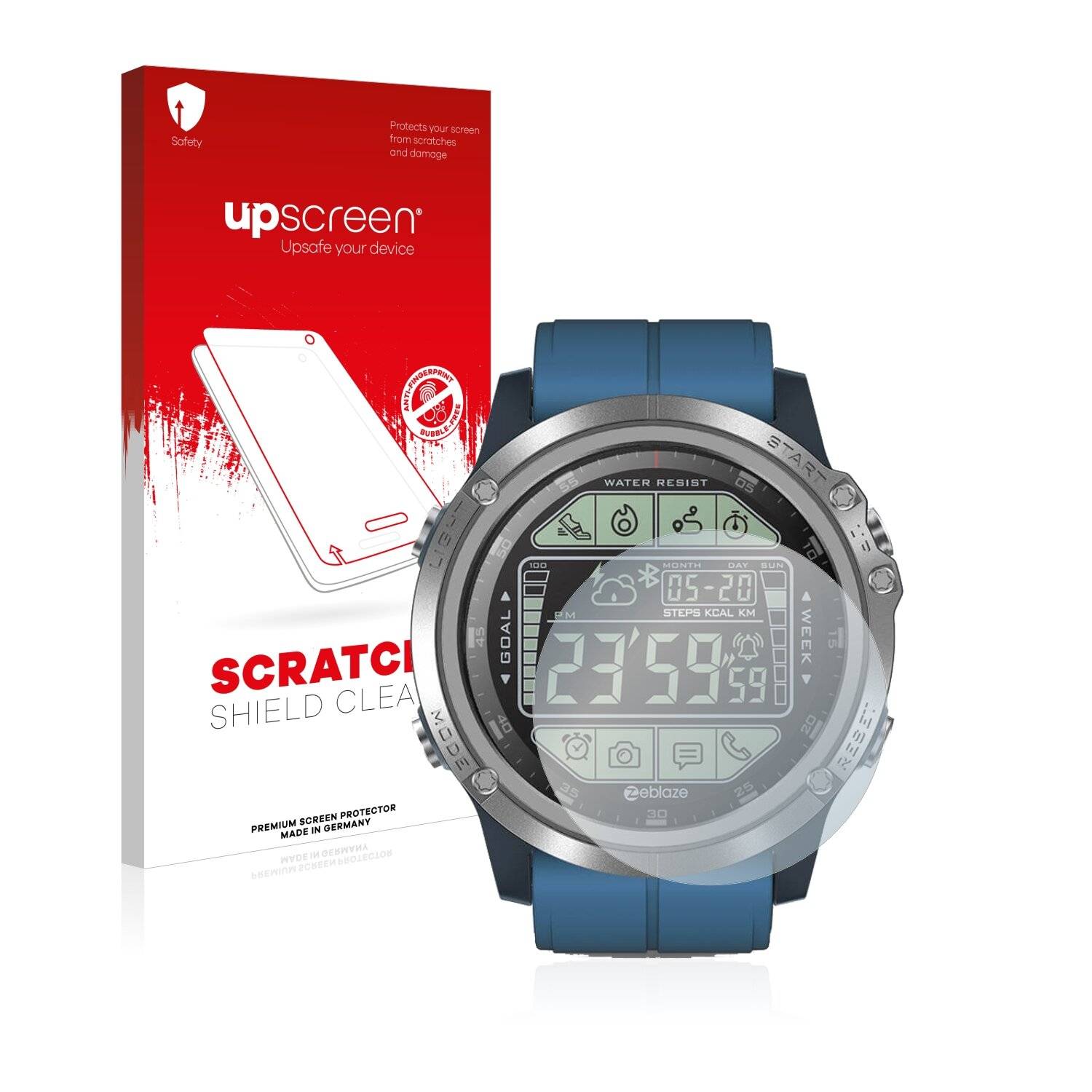 upscreen Scratch Shield Clear Premium Displayschutzfolie für Zeblaze Vibe