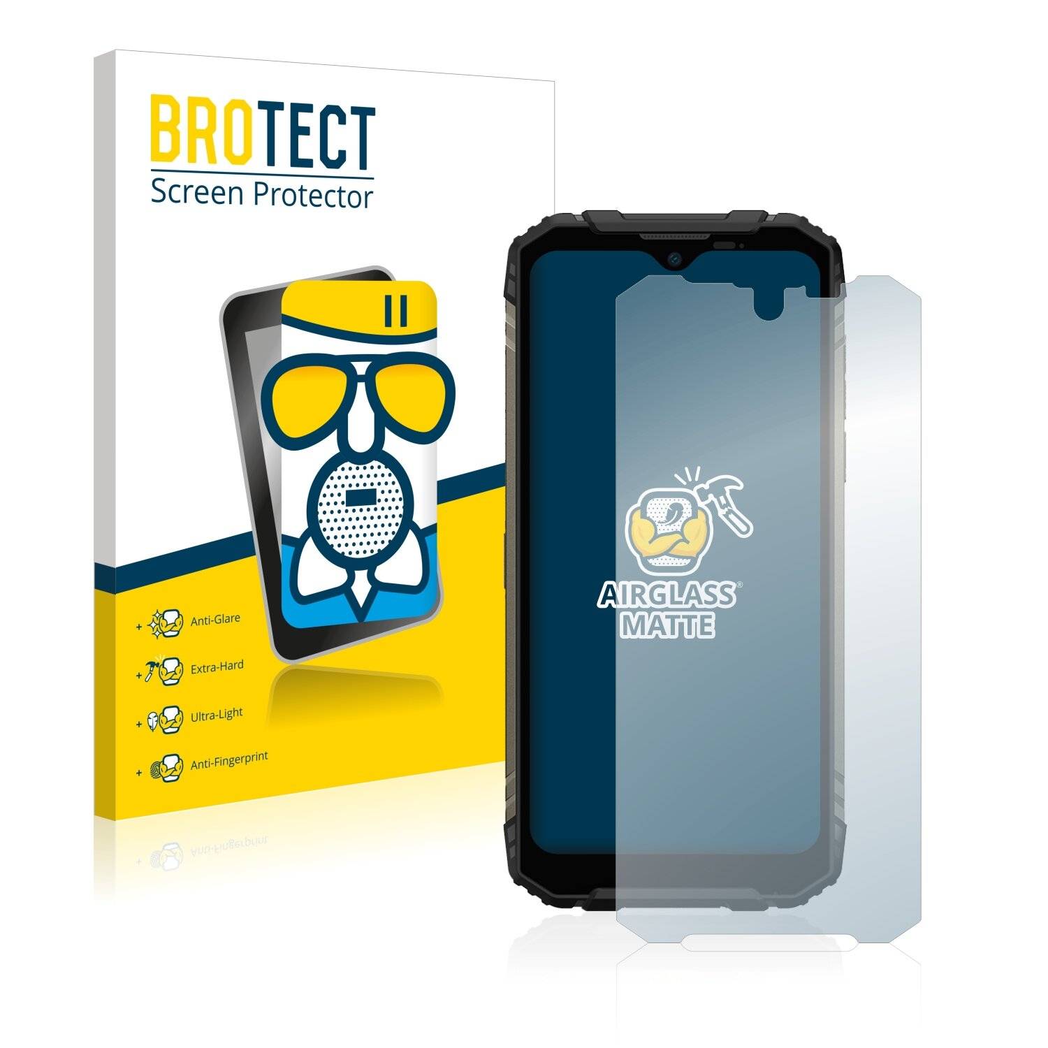 BROTECT AirGlass Matte Schutzglas Folie für Doogee S96