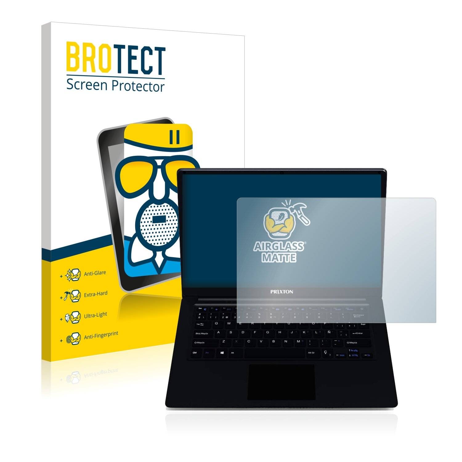BROTECT AirGlass Matte Schutzglas Folie für Prixton Flex