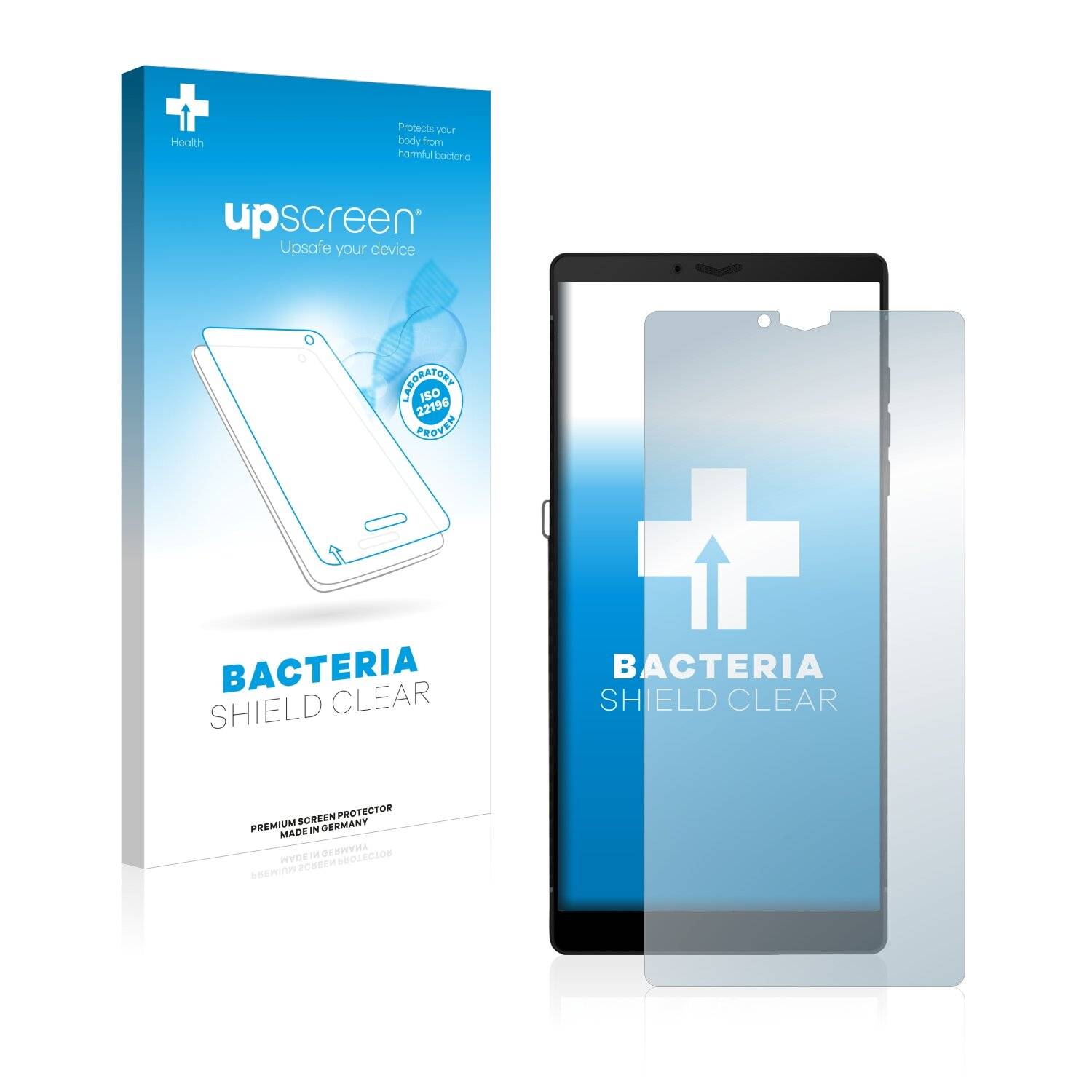 upscreen Bacteria Shield Clear Premium Antibakterielle Displayschutzfolie für Carbon 1 Mark
