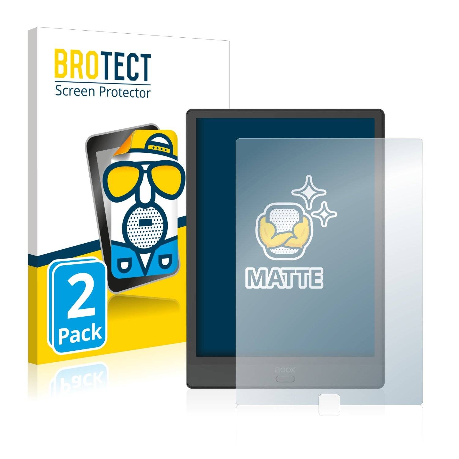 2x BROTECT Matte Displayschutzfolie für Onyx Boox Note 3 - Entspiegelt,