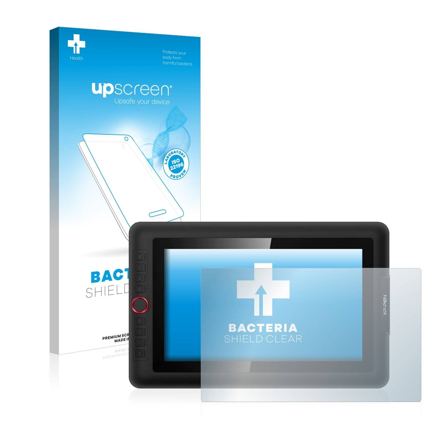 upscreen Bacteria Shield Clear Premium Antibakterielle Displayschutzfolie für XP-Pen Artist
