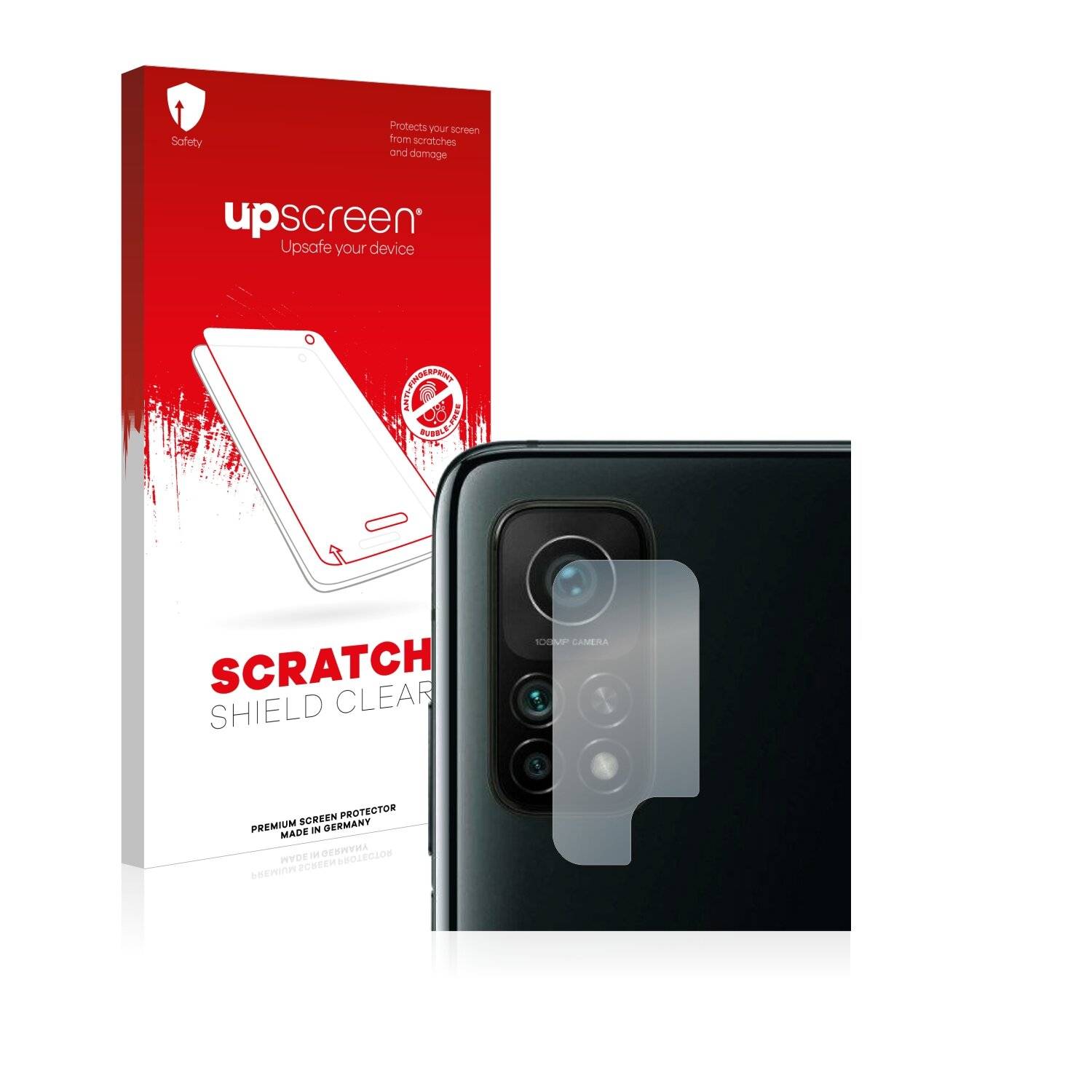 upscreen Scratch Shield Clear Premium Displayschutzfolie für Xiaomi Mi 10T (NUR
