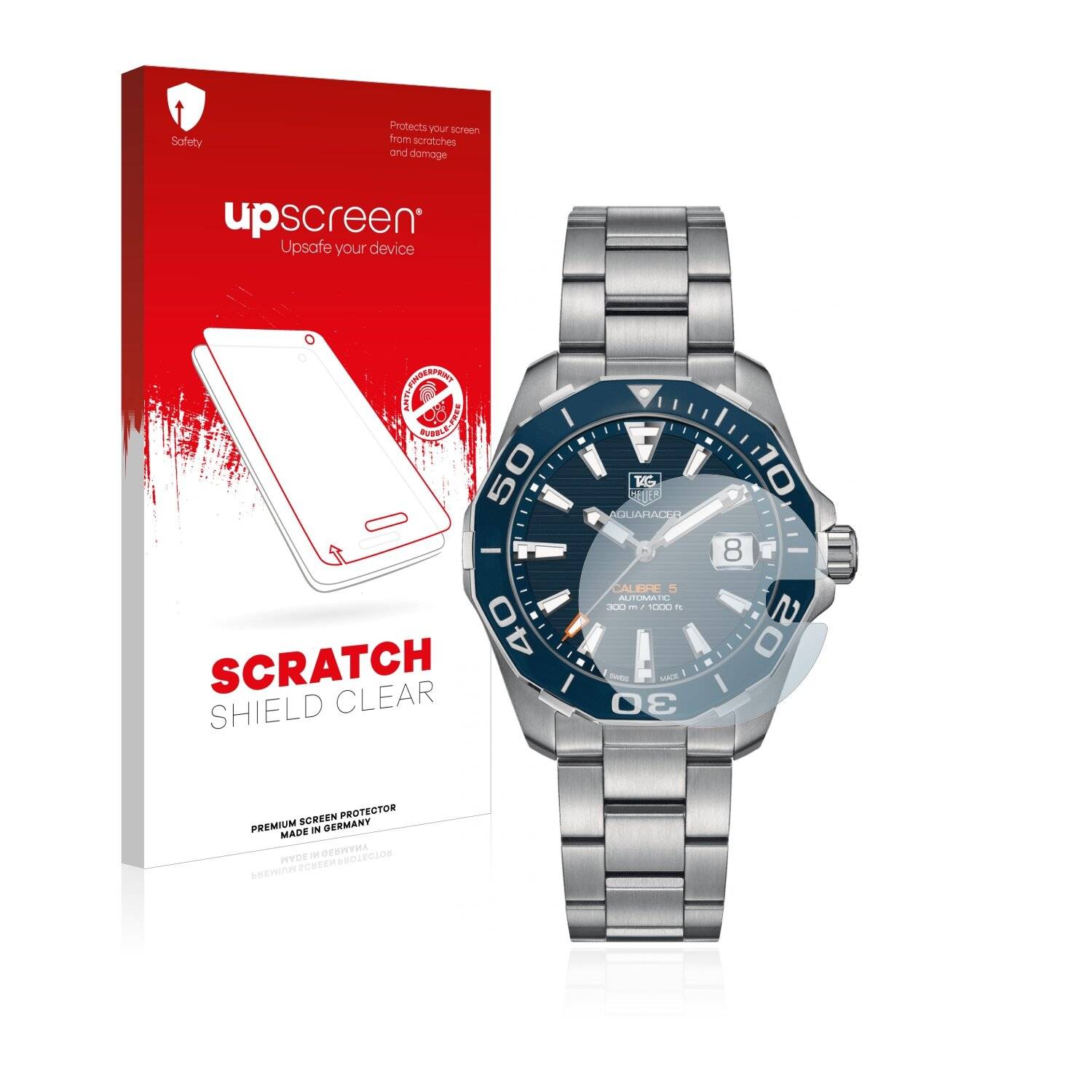 upscreen Scratch Shield Clear Premium Displayschutzfolie für TAG Heuer Carrera (43