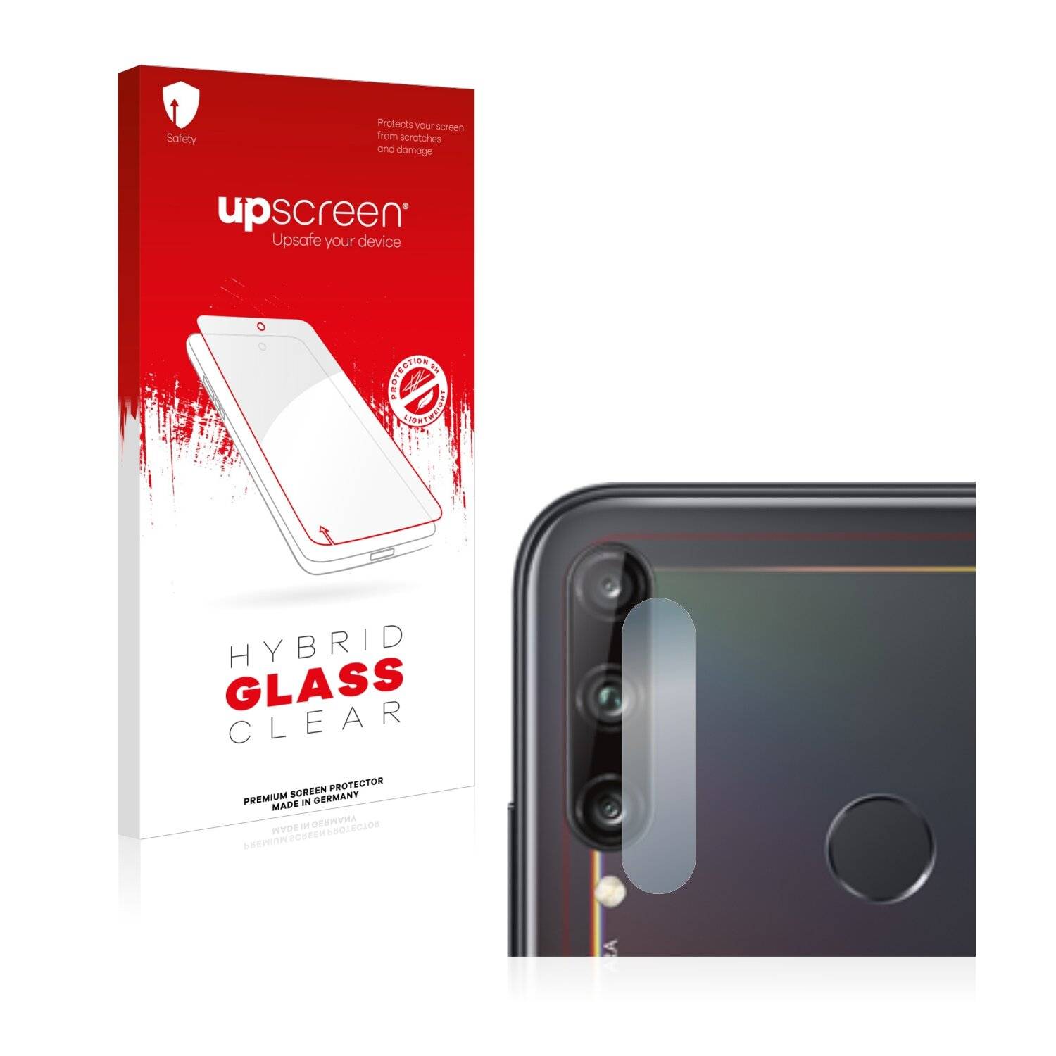upscreen Hybrid Glass Clear Premium Schutzglas Folie für Huawei P40 Lite E (NUR