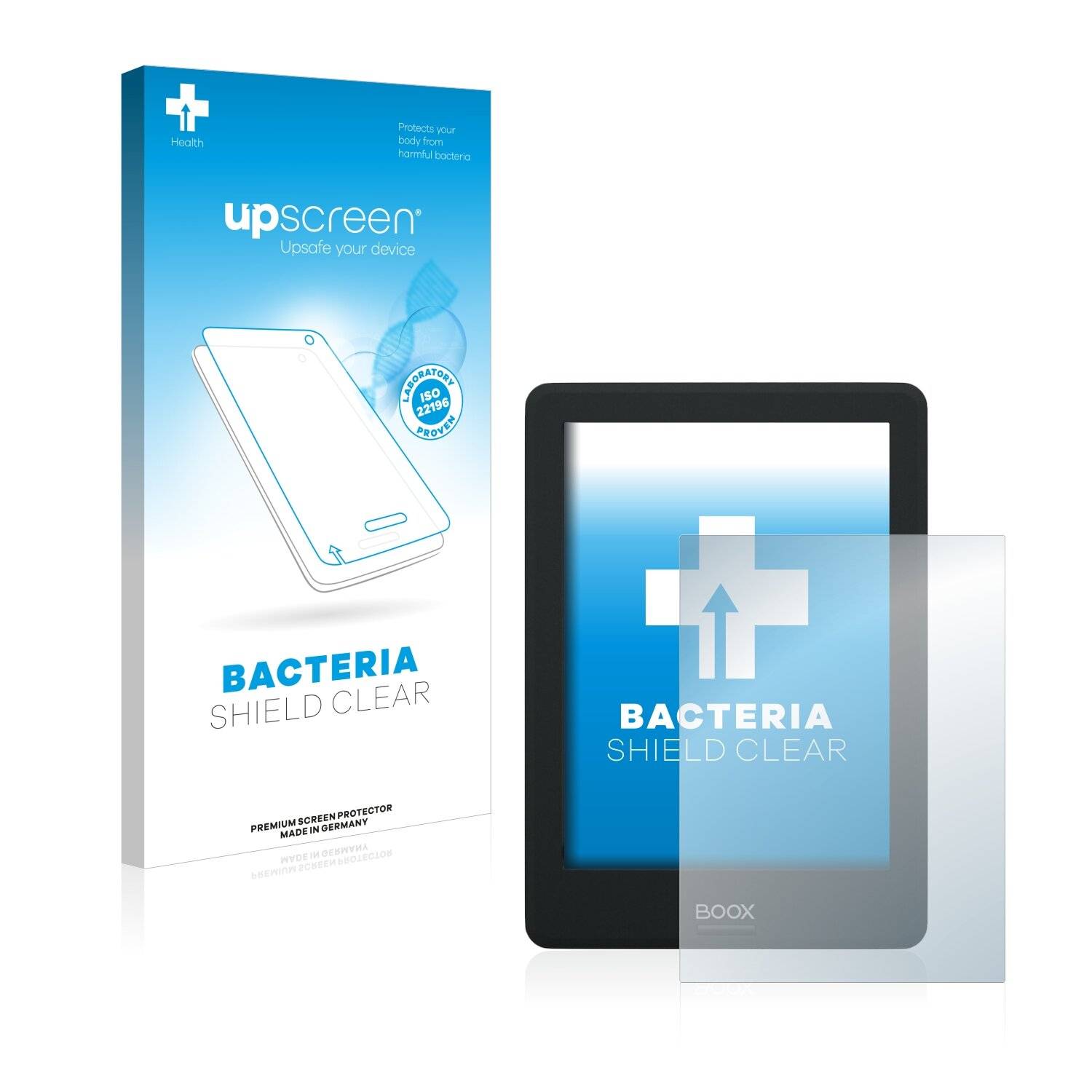 upscreen Bacteria Shield Clear Premium Antibakterielle Displayschutzfolie für Onyx Boox