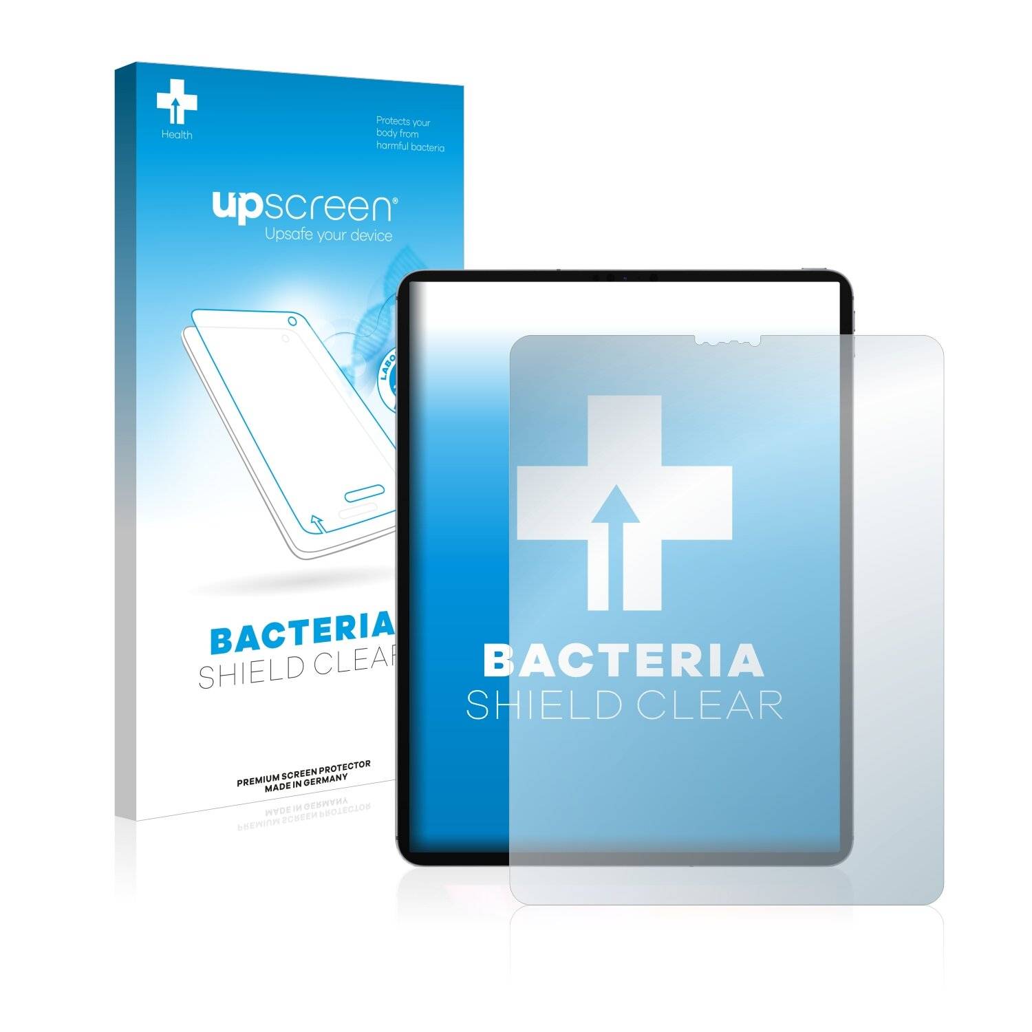 upscreen Bacteria Shield Clear Premium Antibakterielle Displayschutzfolie für Apple iPad