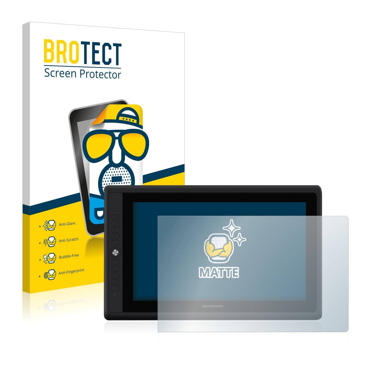 BROTECT Matte Displayschutzfolie für Gaomon PD156 Pro - Entspiegelt,