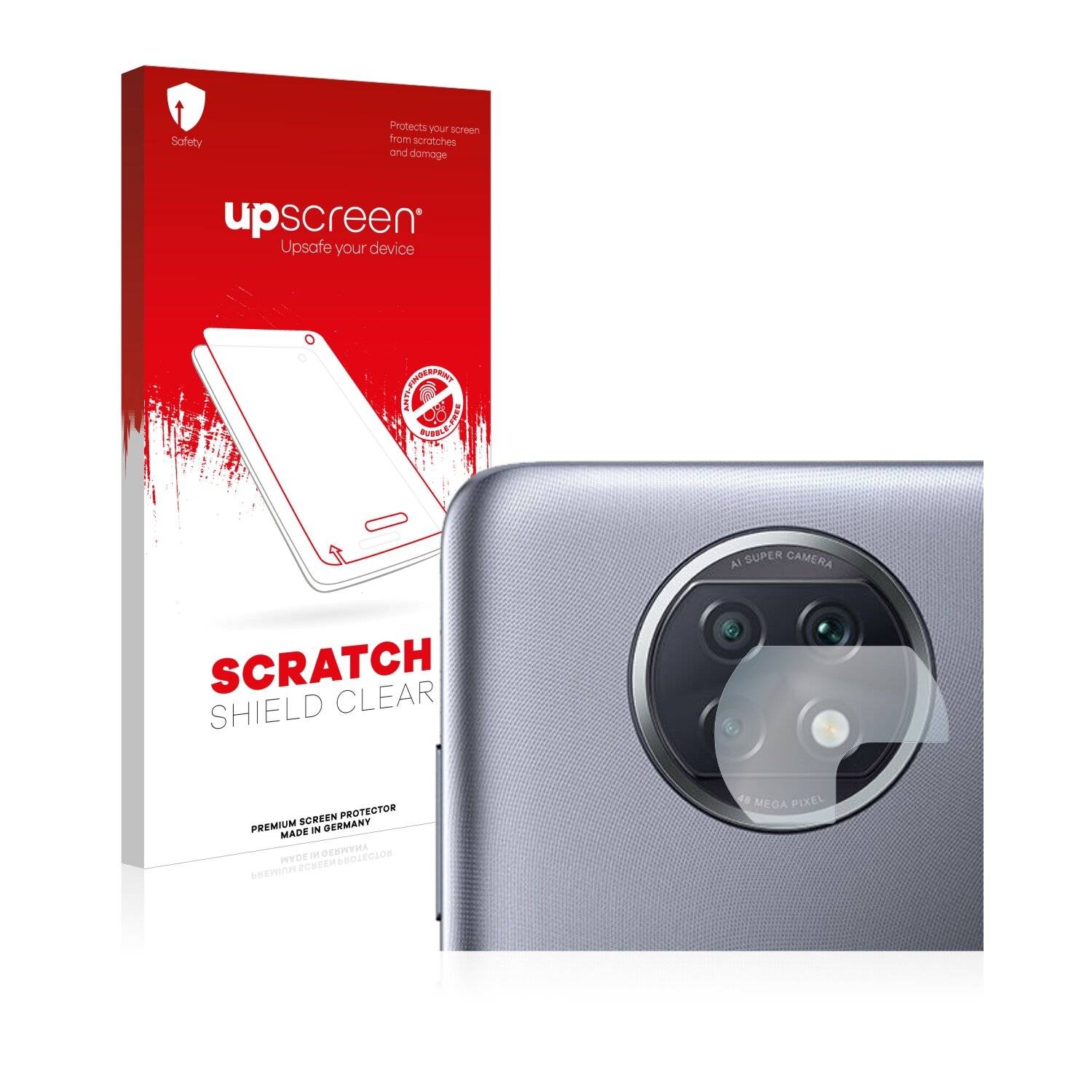 upscreen Scratch Shield Clear Premium Displayschutzfolie für Xiaomi Redmi Note 9T 5G (NUR