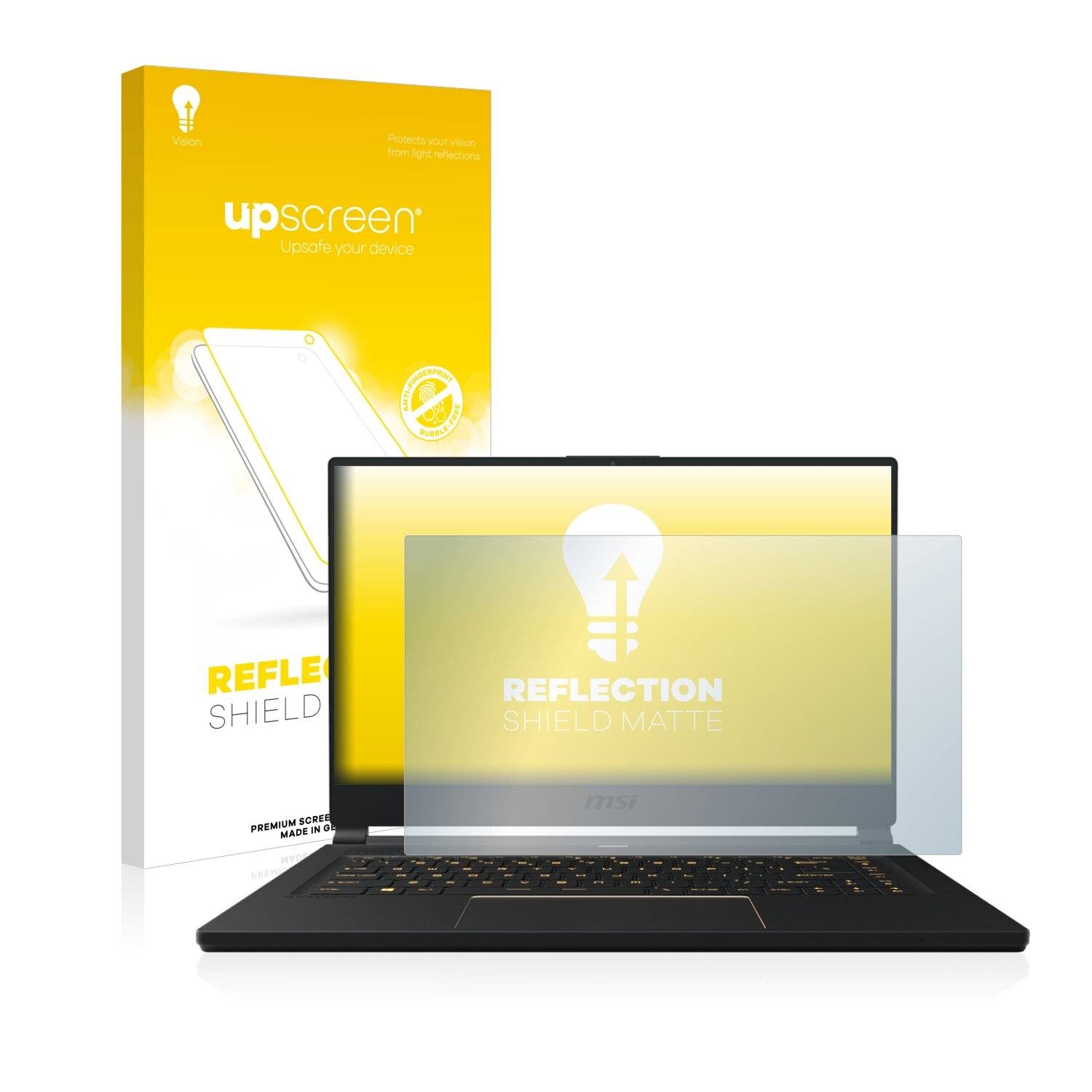 upscreen Reflection Shield Matte Premium Displayschutzfolie für MSI GS66 Stealth 10