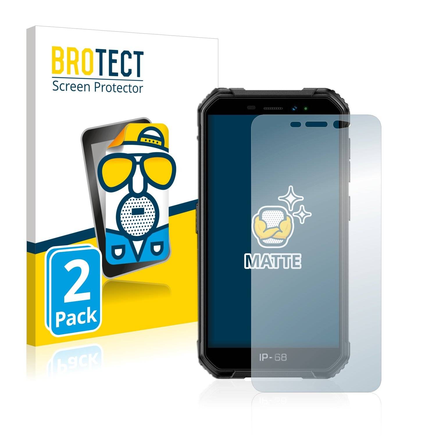 2x BROTECT Matte Displayschutzfolie für Ulefone Armor X6 - Entspiegelt,