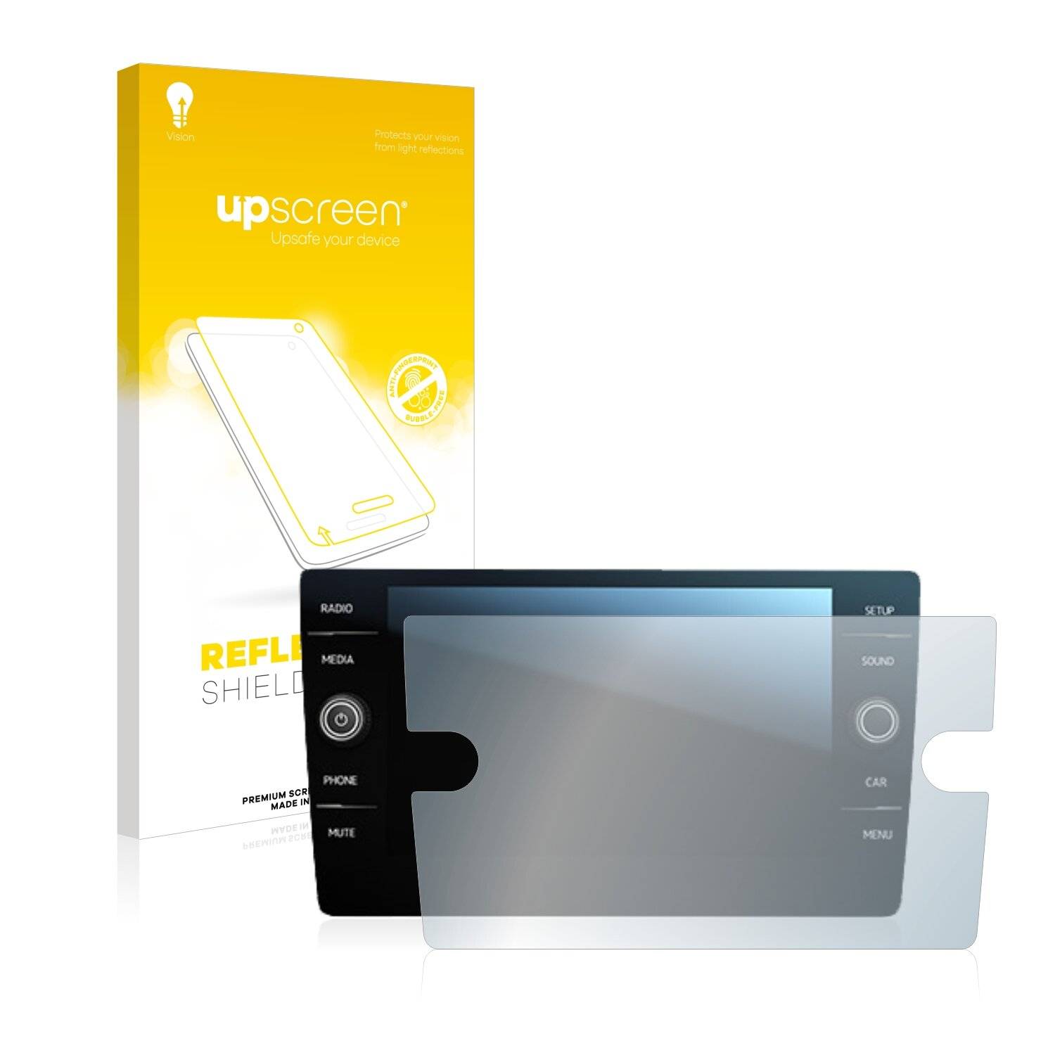 upscreen Reflection Shield Matte Premium Displayschutzfolie für Volkswagen Tiguan Discover