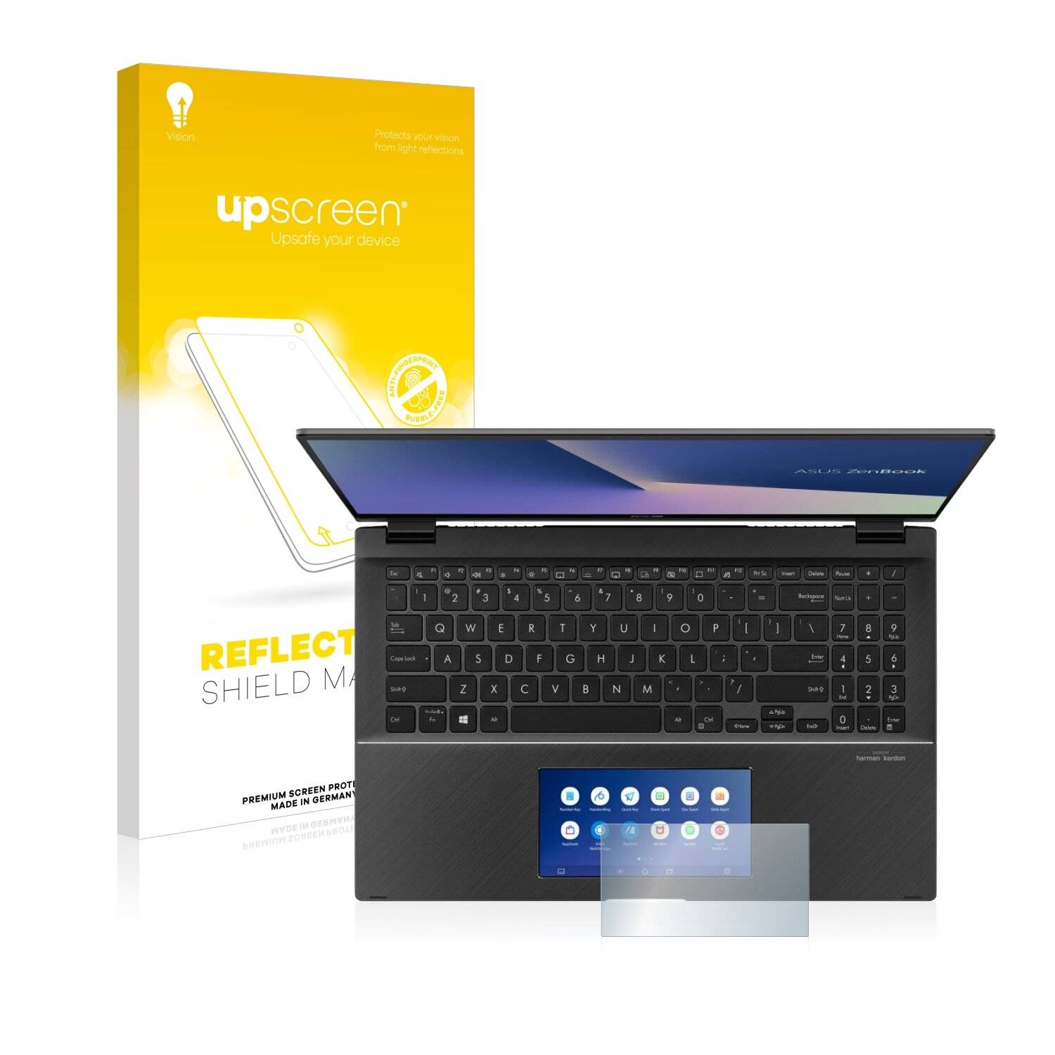 upscreen Reflection Shield Matte Premium Displayschutzfolie für Asus ZenBook Flip 15 UX563FD