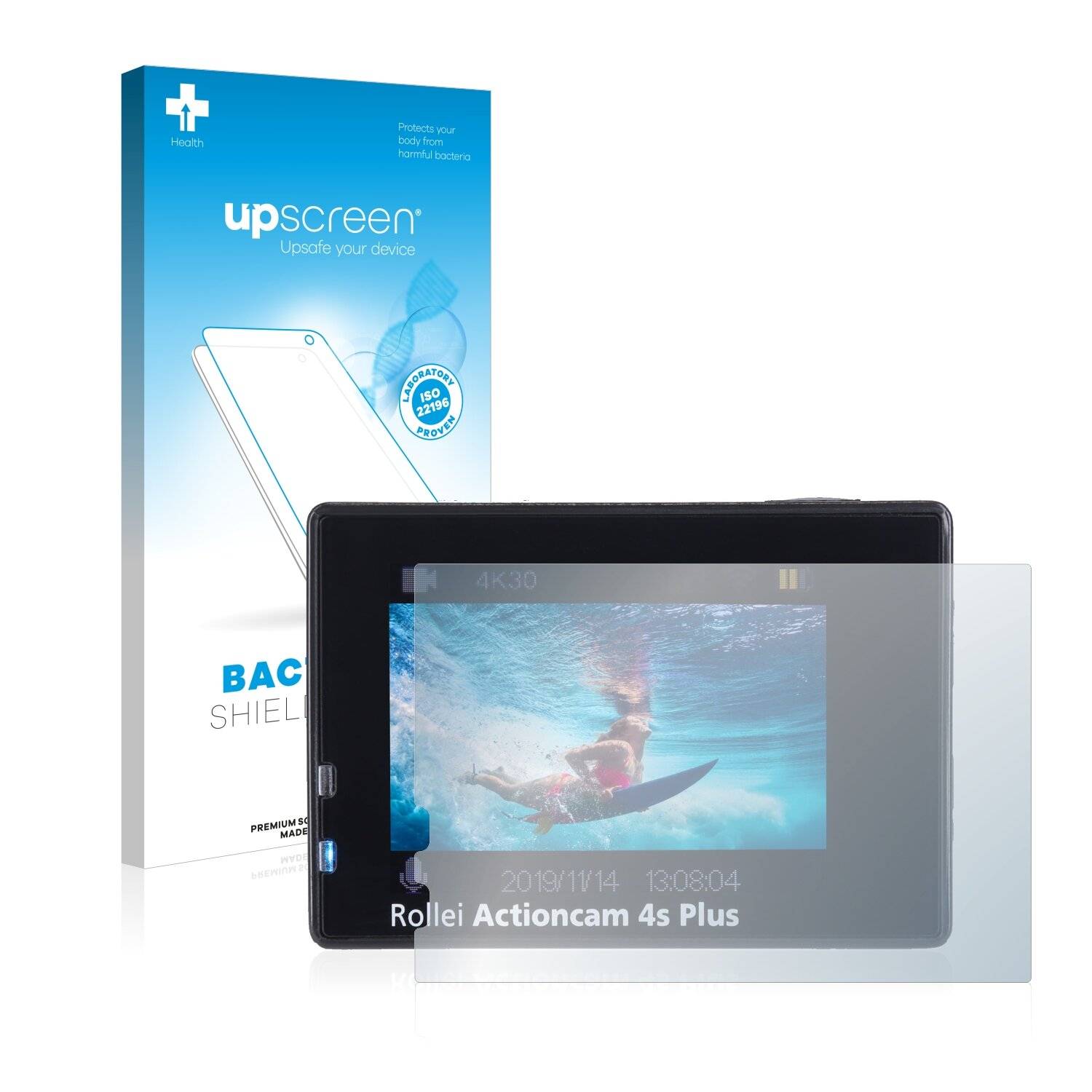 upscreen Bacteria Shield Clear Premium Antibakterielle Displayschutzfolie für Rollei 4s